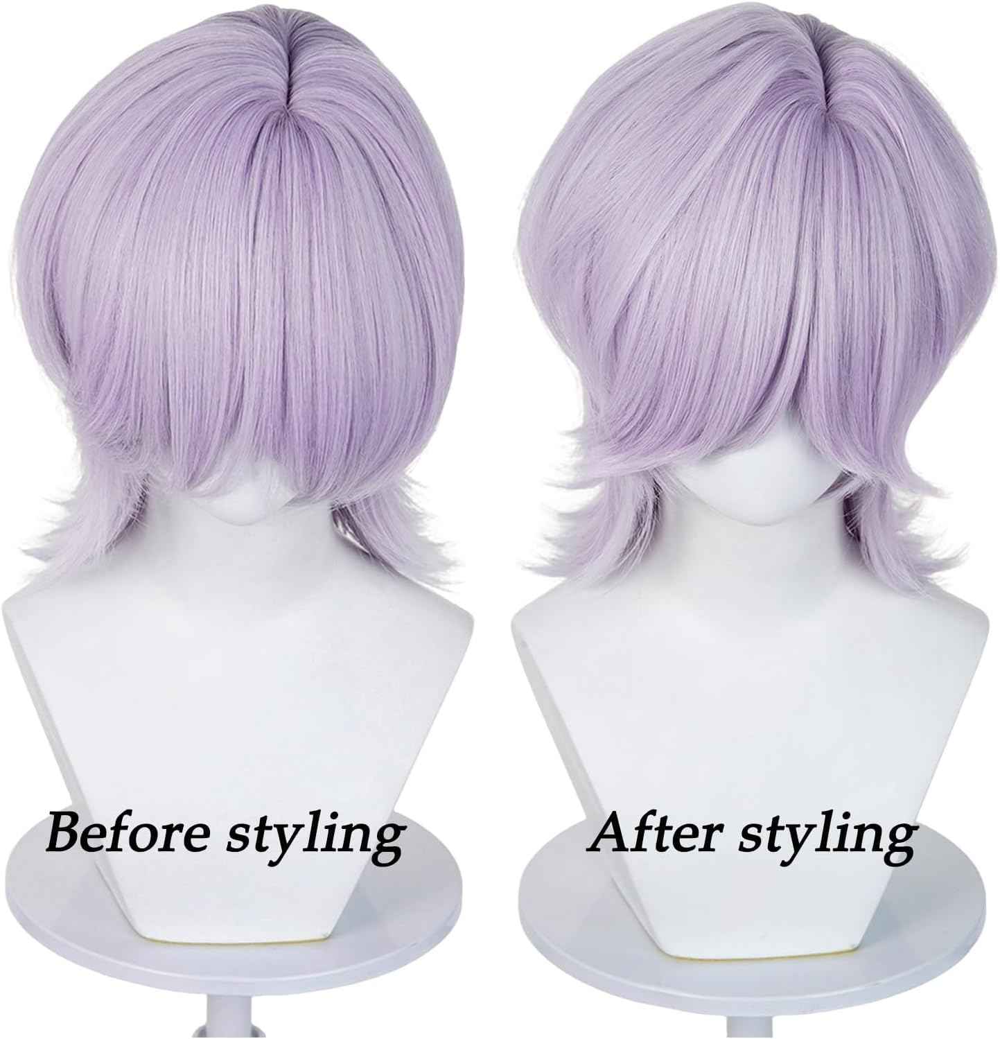 Snugeasy Rumi Costume Kids Wig Cosplay, Anime Mira Zoey Costume Wigs for Women Men, Purple Braid Wig Outfit Hair Halloween Cosplay Props