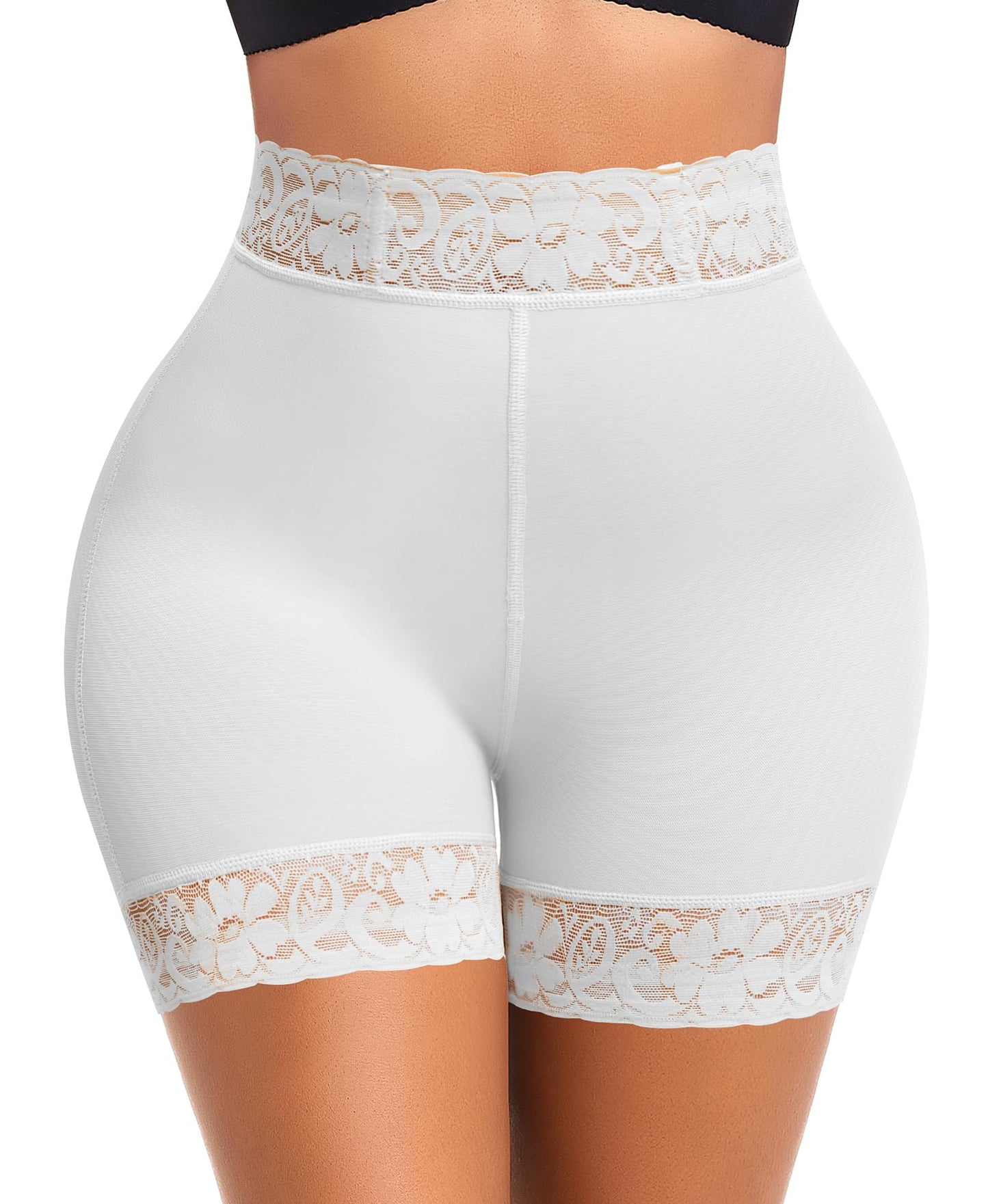 DERCA Padded Underwear for Women Butt Lifting Shapewear Booty Pads Hip Enhancer Lace Boyshorts
