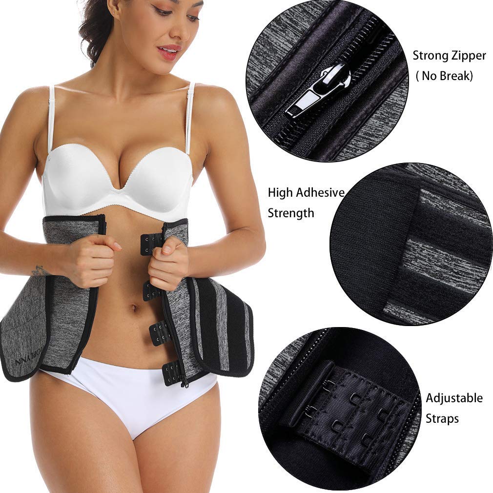 HOPLYNN Neoprene Sweat Waist Trainer Corset Trimmer Shaper Belt for Women