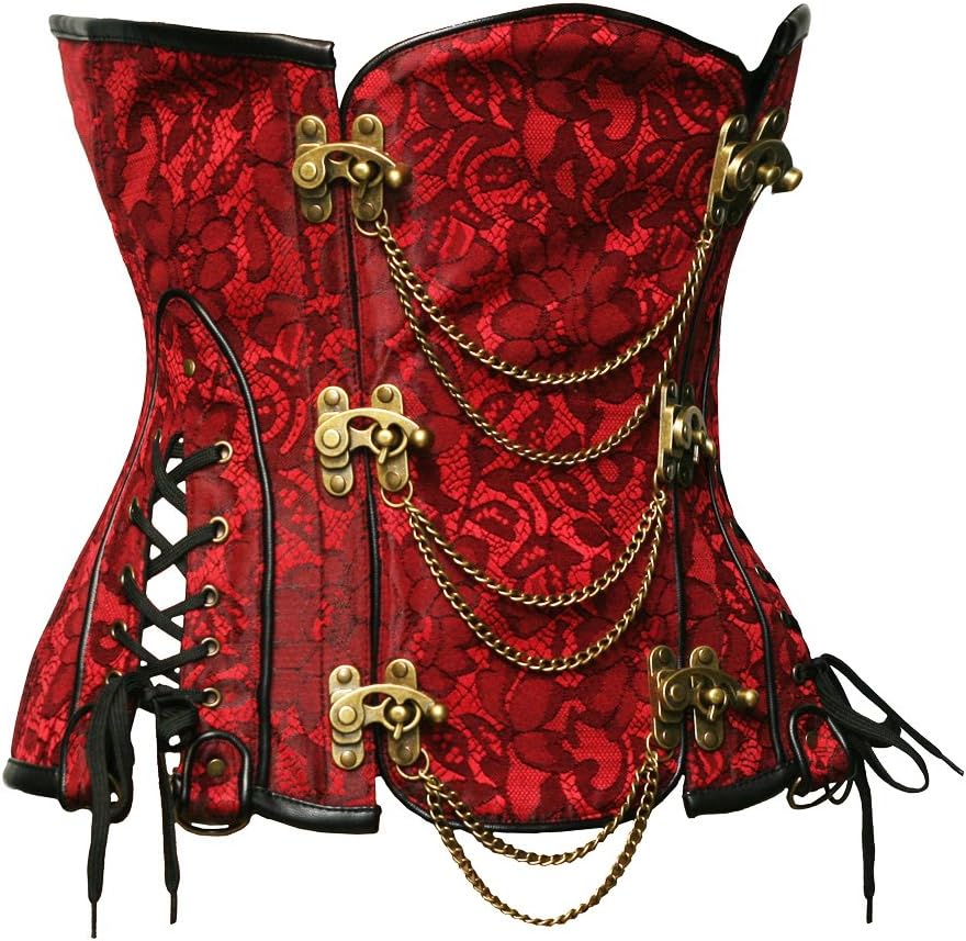 bslingerieĀ® Gothic Steampunk Heavy Duty Waist Cincher Underbust Corset