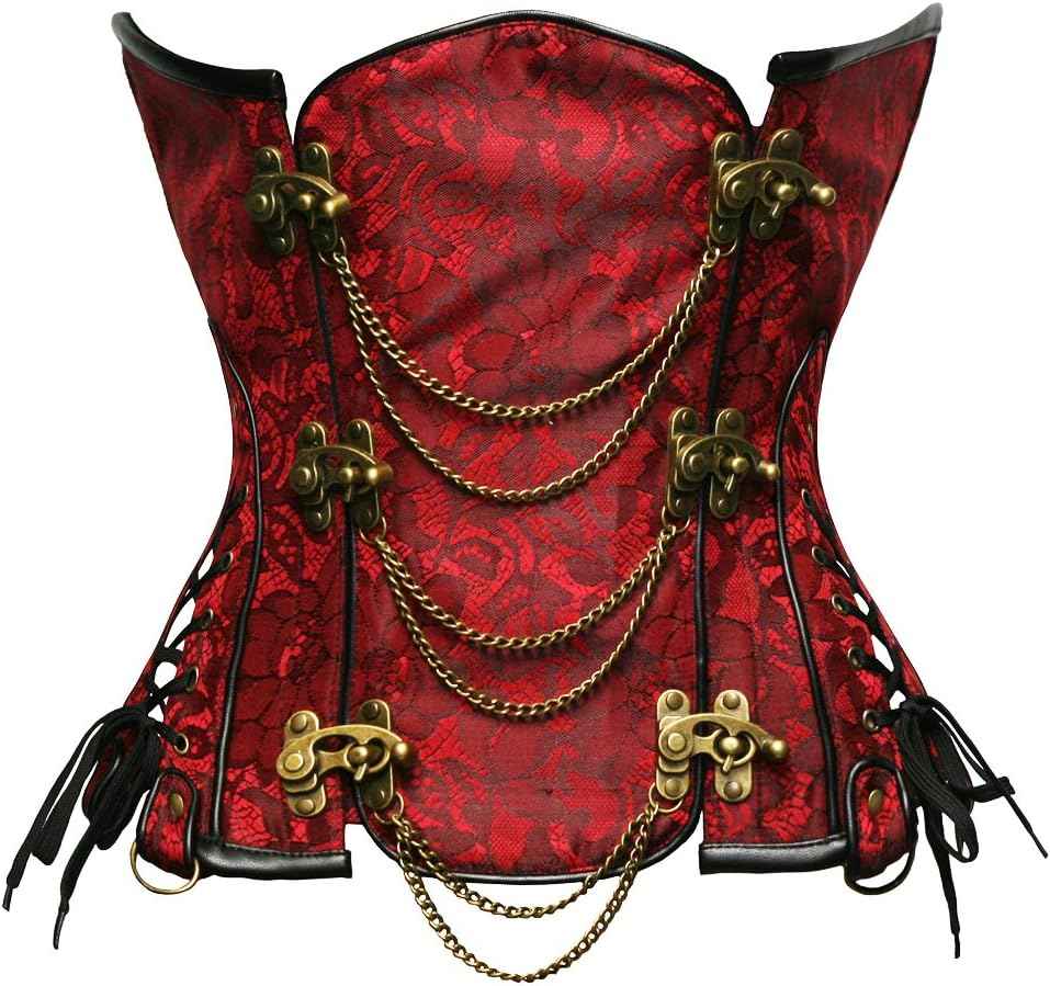 bslingerieĀ® Gothic Steampunk Heavy Duty Waist Cincher Underbust Corset