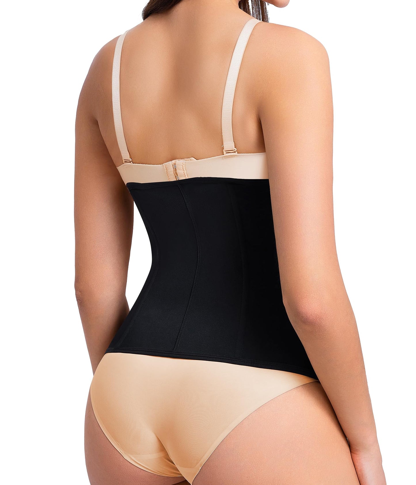 LODAY Waist Trainer Corset for Women Tummy Control Sport Workout Body Shaper Black