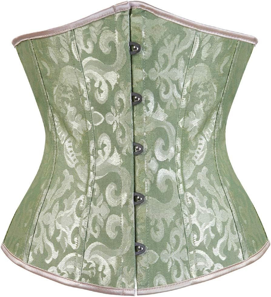 Kranchungel Underbust Corsets for Women Black Corset Top Waist Trainer Fashion Bustier Plus Size Corset