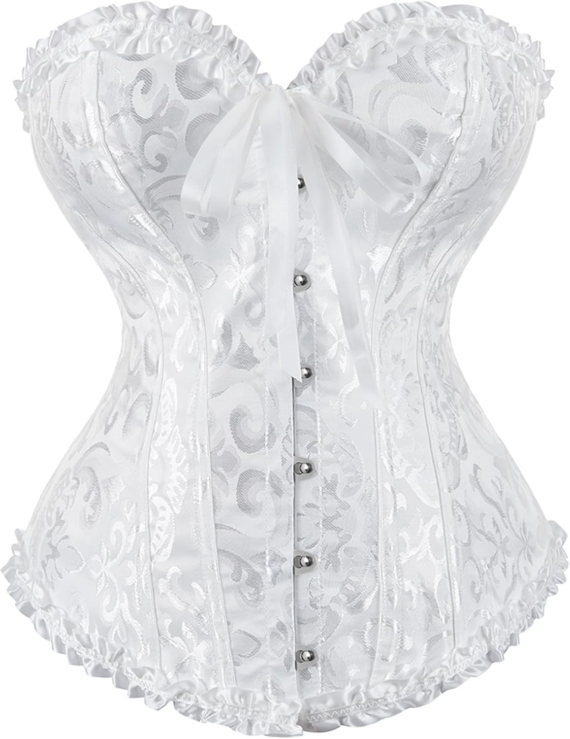 Zhitunemi Black Corset Top for Women Pirate Corsets Shapewear Steampunk Corset Overbust