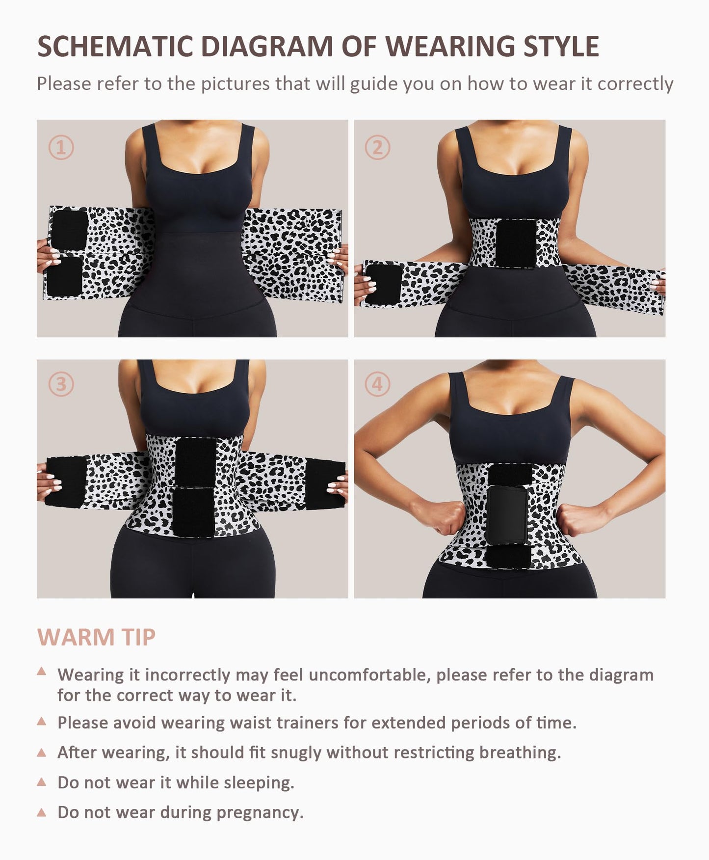 FeelinGirl Waist Trainer Belt Waist Cincher Trimmer Ab Belt Tummy Control Body Shaper with Triple Wrap Women and Men