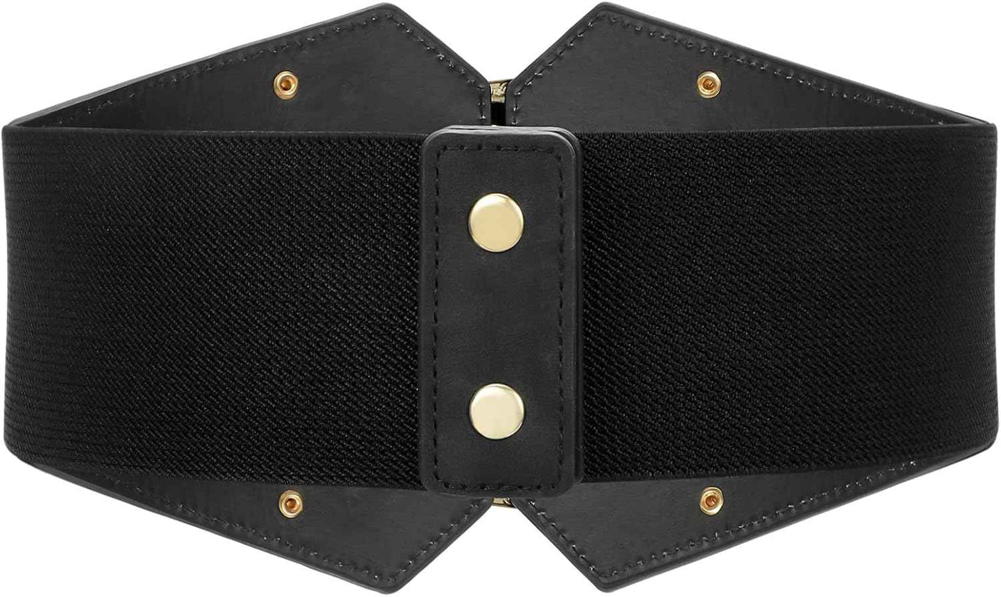 Renaissance Corset Belt for Women Wide Leather Waist Belt for Dresses and Costumes