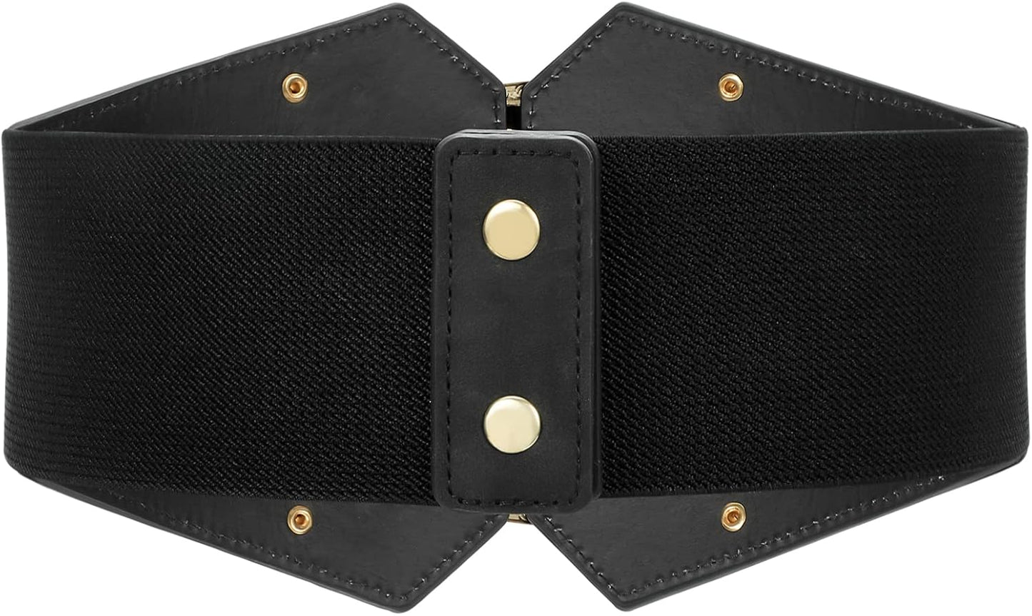 Renaissance Corset Belt for Women Wide Leather Waist Belt for Dresses and Costumes