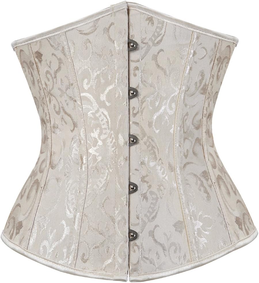 Kranchungel Underbust Corsets for Women Black Corset Top Waist Trainer Fashion Bustier Plus Size Corset
