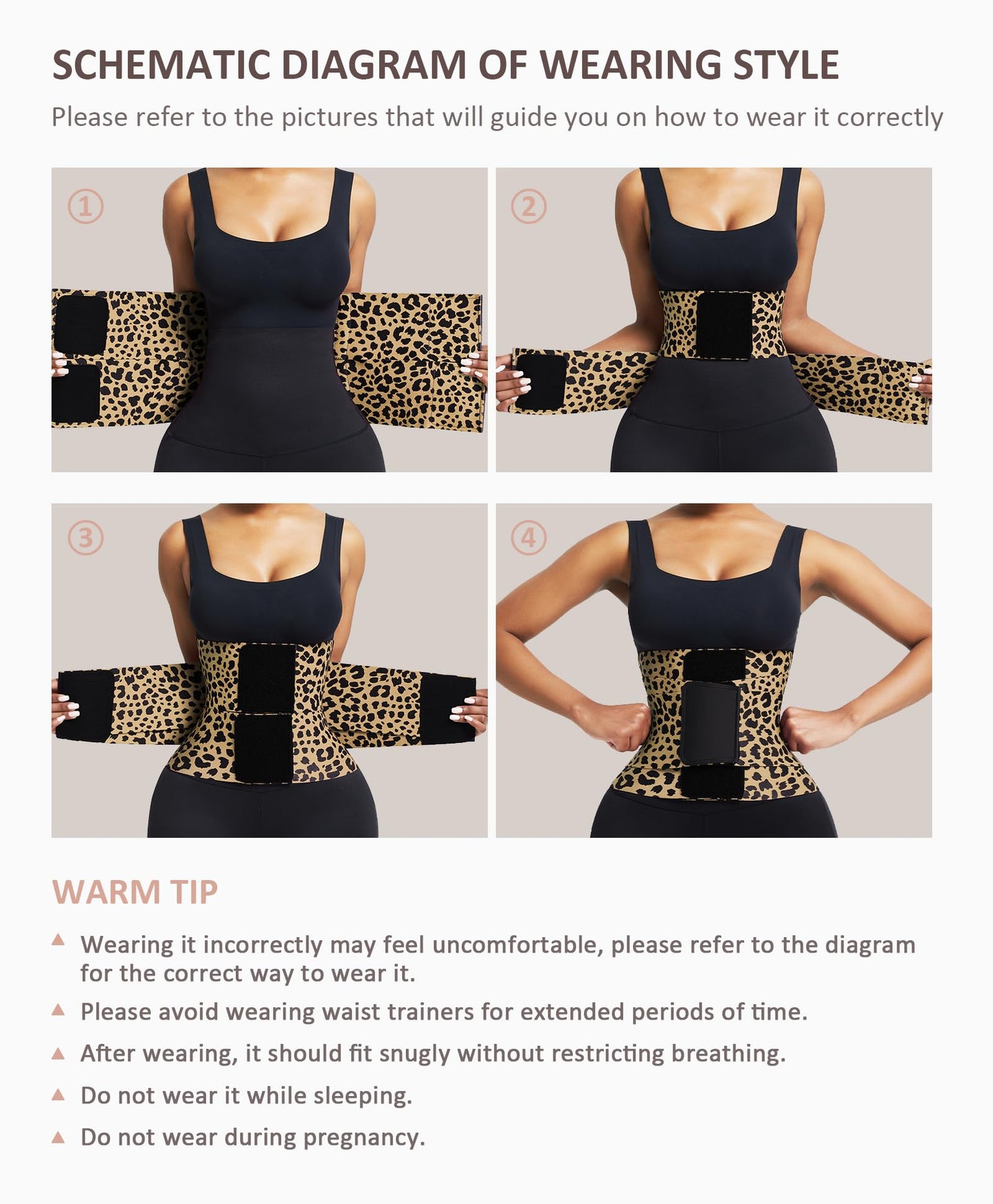 FeelinGirl Waist Trainer Belt Waist Cincher Trimmer Ab Belt Tummy Control Body Shaper with Triple Wrap Women and Men