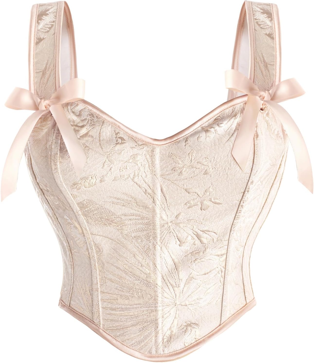 Scarlet Darkness Corset Tops for Women Sweetheart Neckline Floral Corset with Zipper Size 6-18