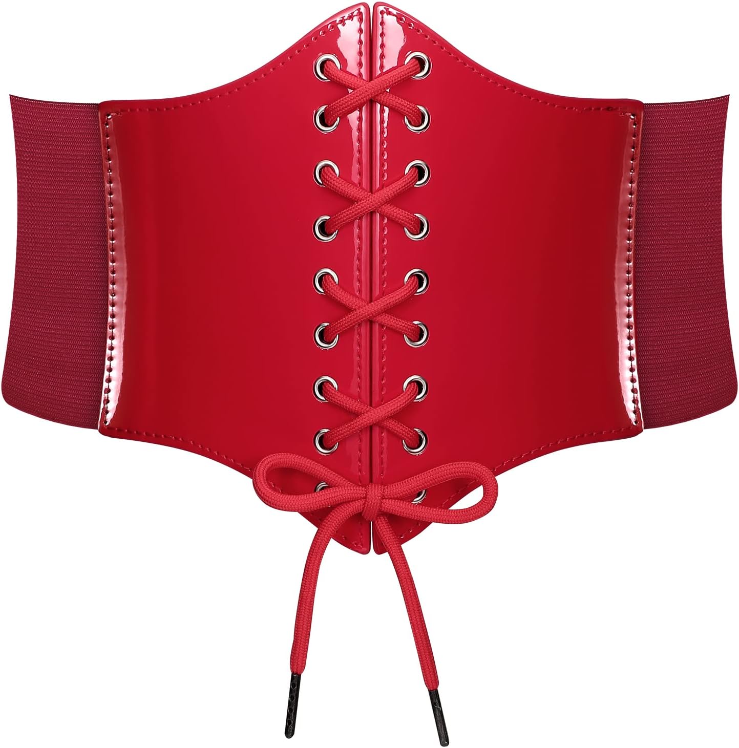 JASGOOD Women’s Elastic Costume Waist Belt Lace-up Tied Waspie Corset Belts for Women