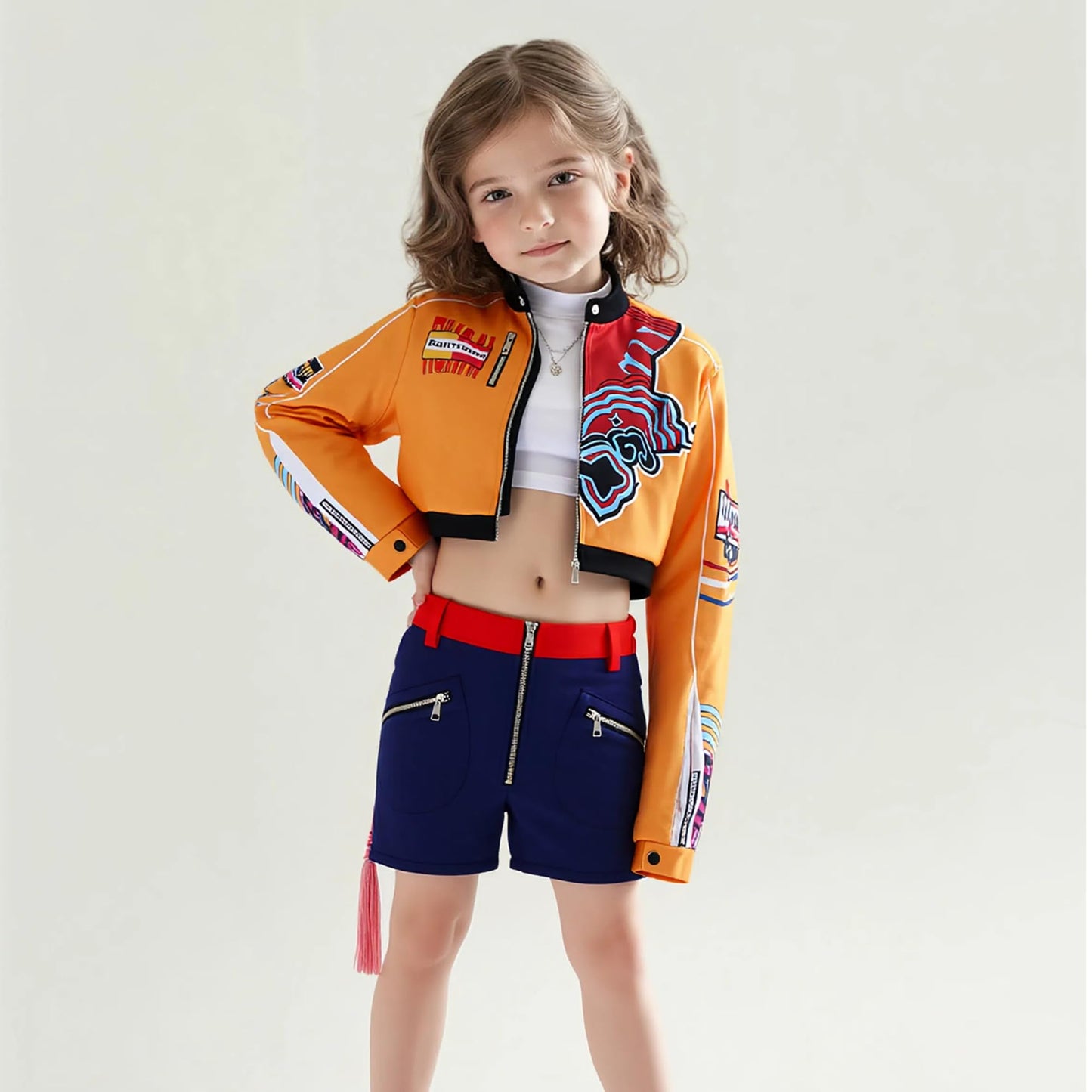 Girls Pop Singer Costume Halloween Party Cosplay Full Set Stage Performance Outfits