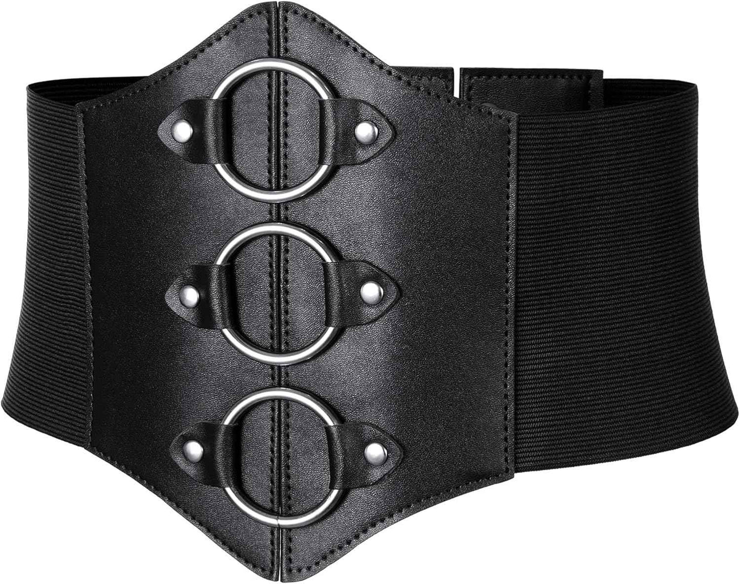 Women's Medieval Renaissance Lace-Up Tied Belt Elastic Steampunk Corset Belts Halloween Cospaly Costume Accessories