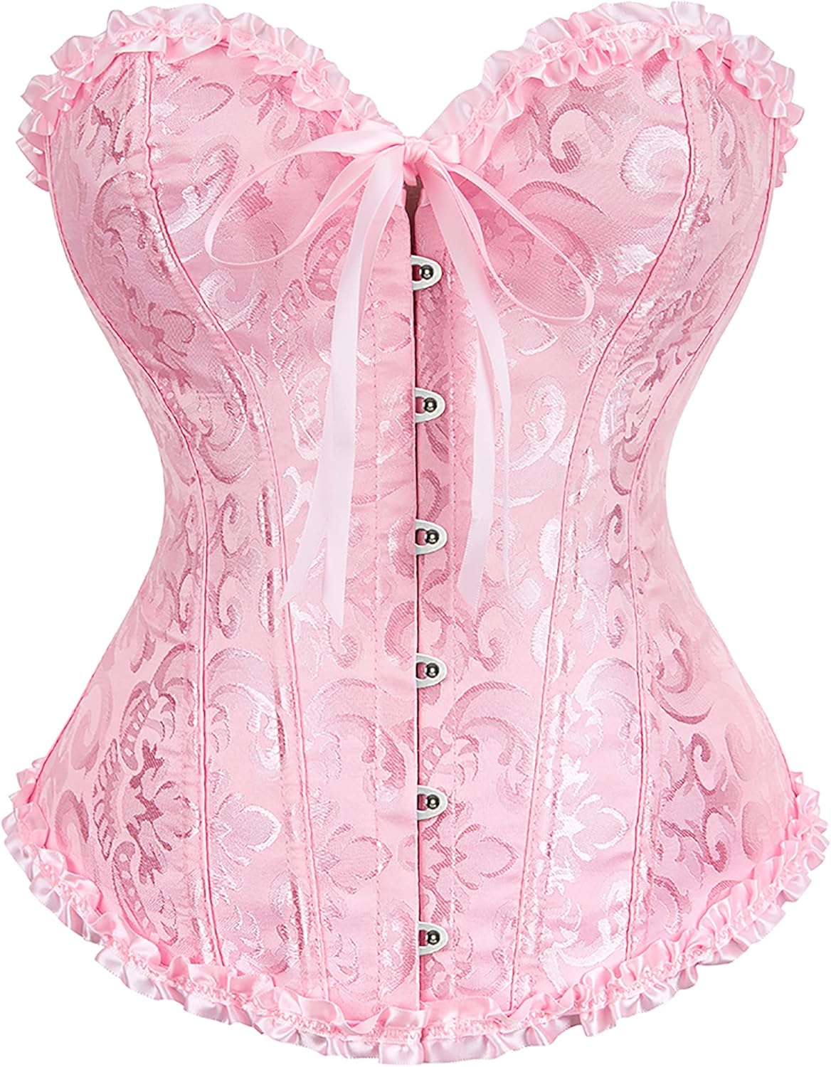 Alivila.Y Fashion Womens Lace Up Corset Top Overbust Body Shaper Bustier Corsets for Women