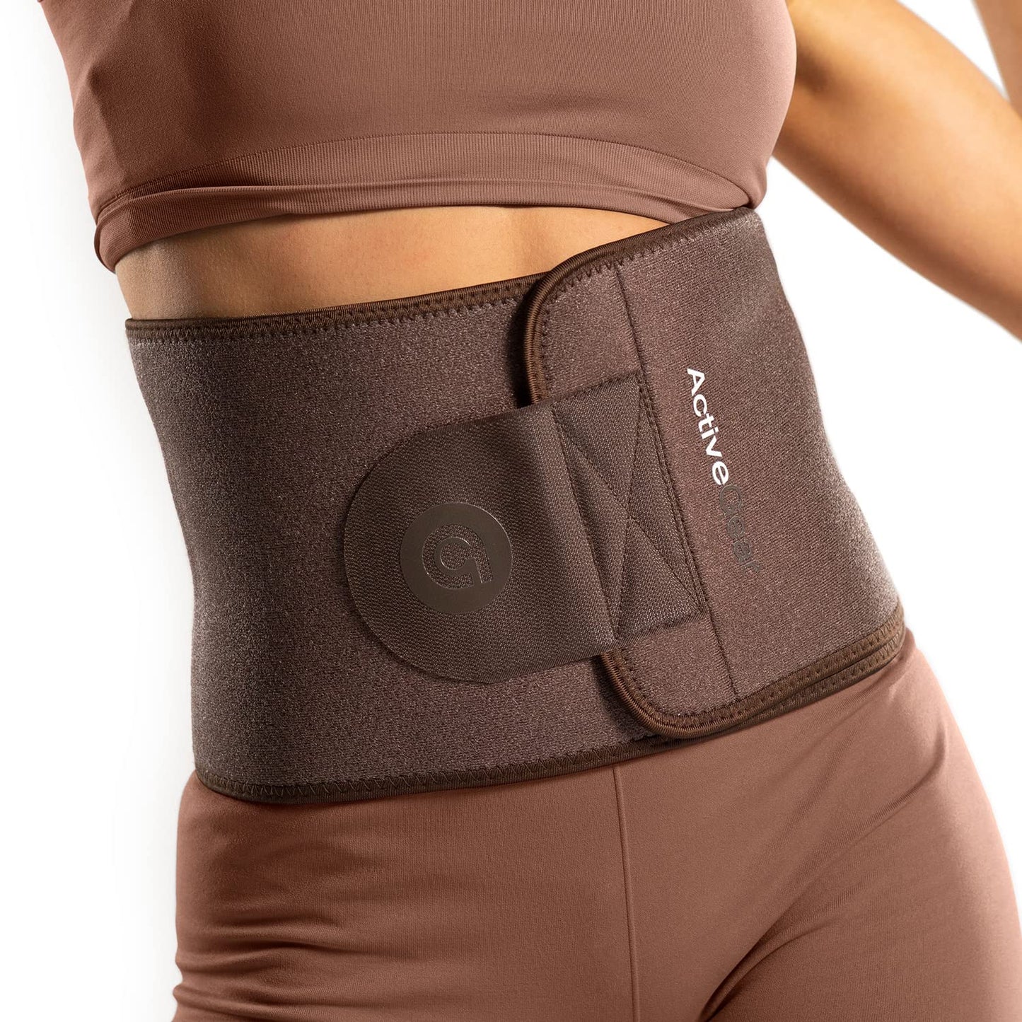 ActiveGear Premium Waist Trimmer & Trainer Belt for Men and Women - Sweat-Enhancing Slimming Wrap for Stomach, Adjustable Fit