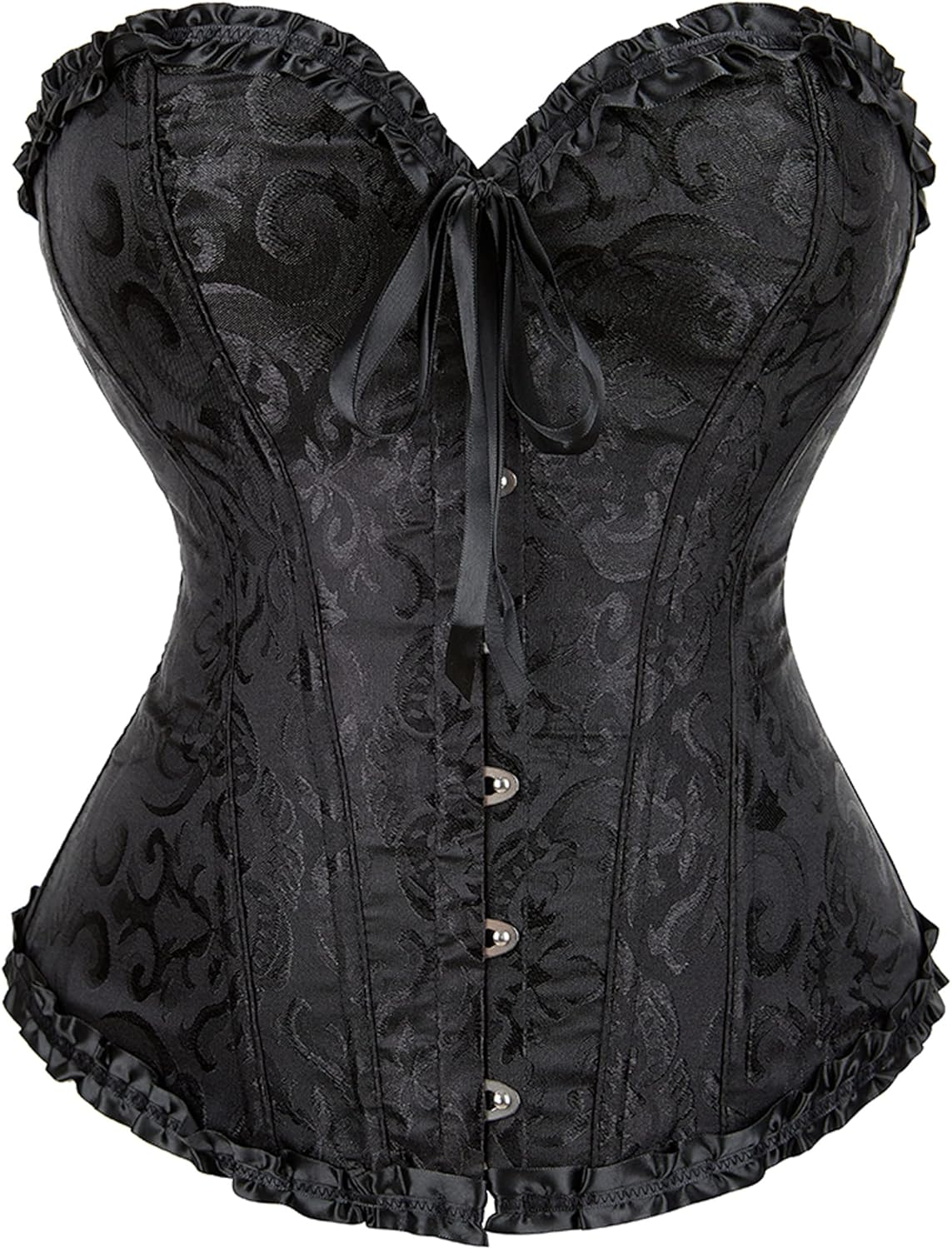 Alivila.Y Fashion Womens Lace Up Corset Top Overbust Body Shaper Bustier Corsets for Women