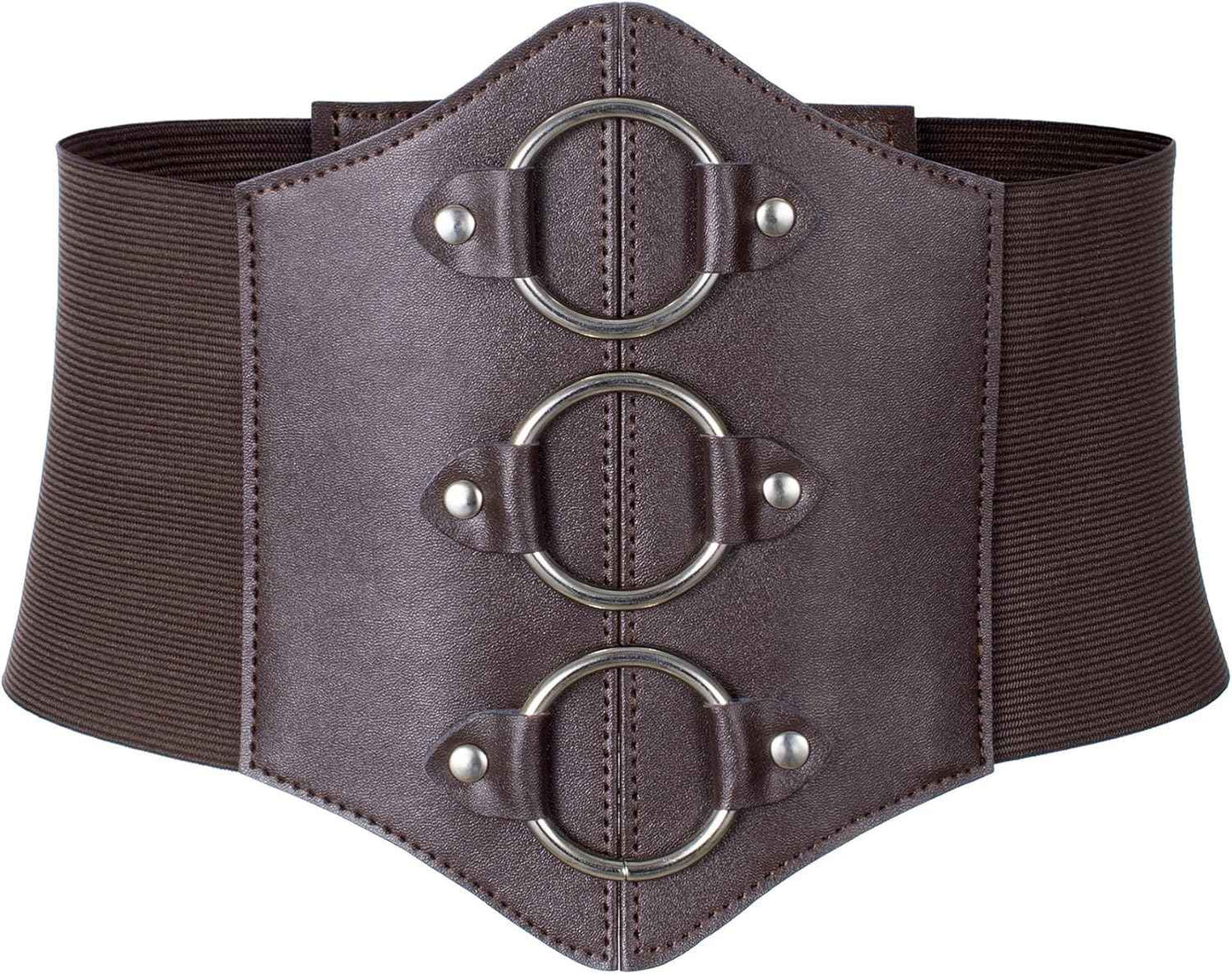 Women's Medieval Renaissance Lace-Up Tied Belt Elastic Steampunk Corset Belts Halloween Cospaly Costume Accessories