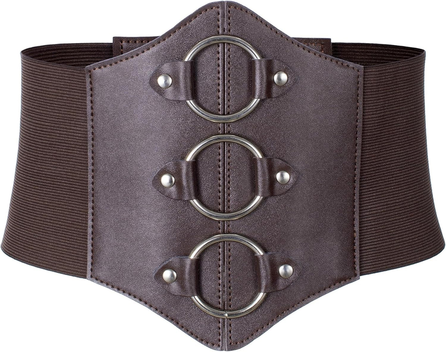 Women's Medieval Renaissance Lace-Up Tied Belt Elastic Steampunk Corset Belts Halloween Cospaly Costume Accessories