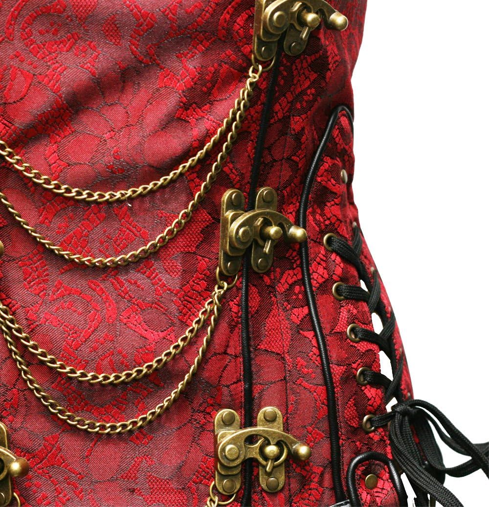 bslingerieĀ® Gothic Steampunk Heavy Duty Waist Cincher Underbust Corset