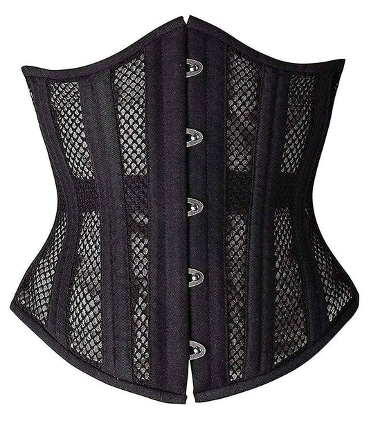 SHAPERX Women's Waist Training Corsets Underbust Heavy Duty 26 Steel Boned Hourglass Silhouette Body Shaper