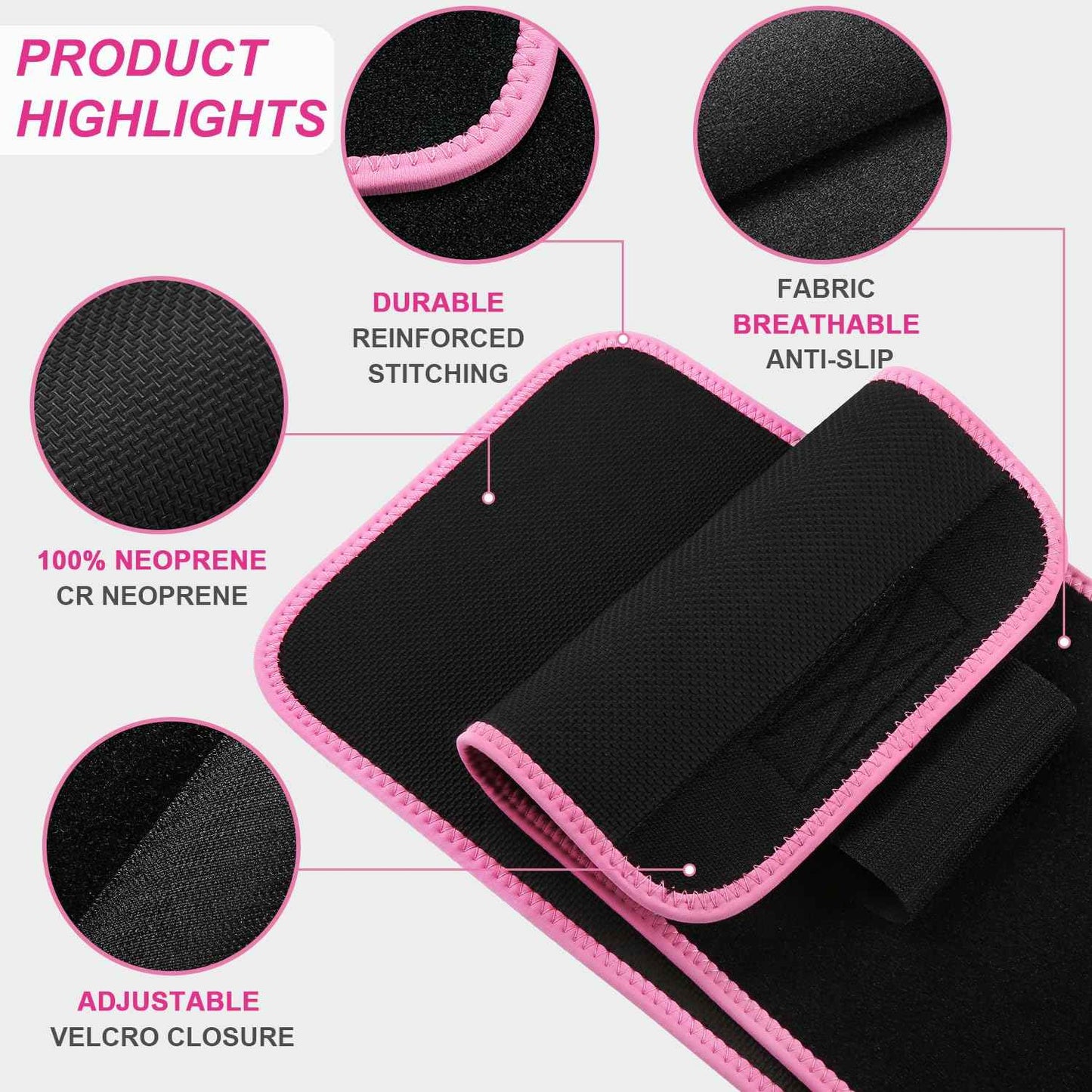 Waist Trimmer Belt, Premium Waist Trainer for Women & Men