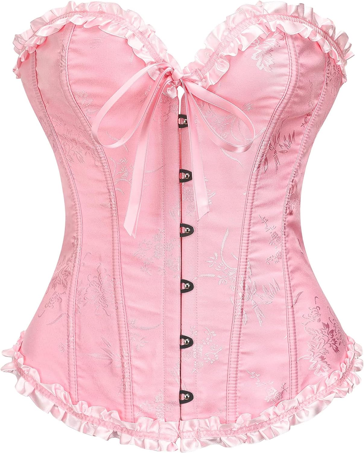 SZIVYSHI Corset Tops for Women, Bustier Shapewear Lingerie, Lace Waist Push Up Bodysuit