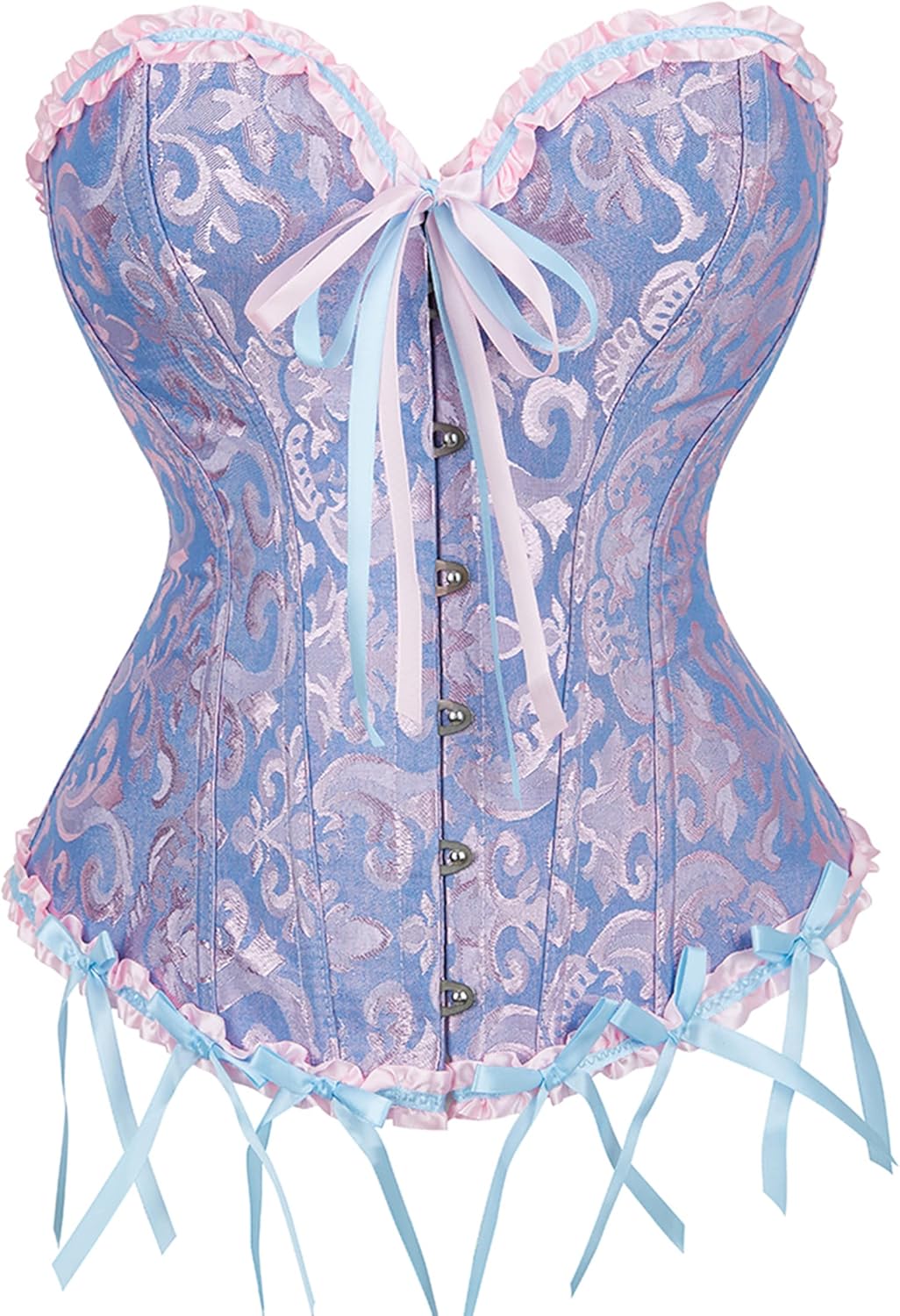 Alivila.Y Fashion Womens Lace Up Corset Top Overbust Body Shaper Bustier Corsets for Women