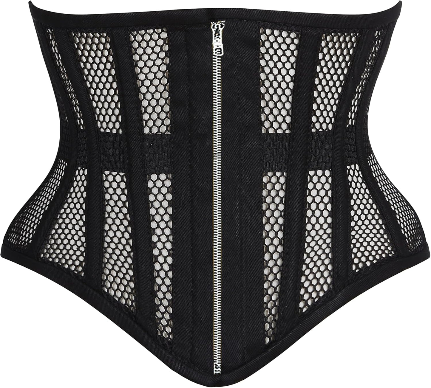 Heavy Duty Underbust Steel Boned Waist Trainer Cincnher Womens Waspie Mesh Corset
