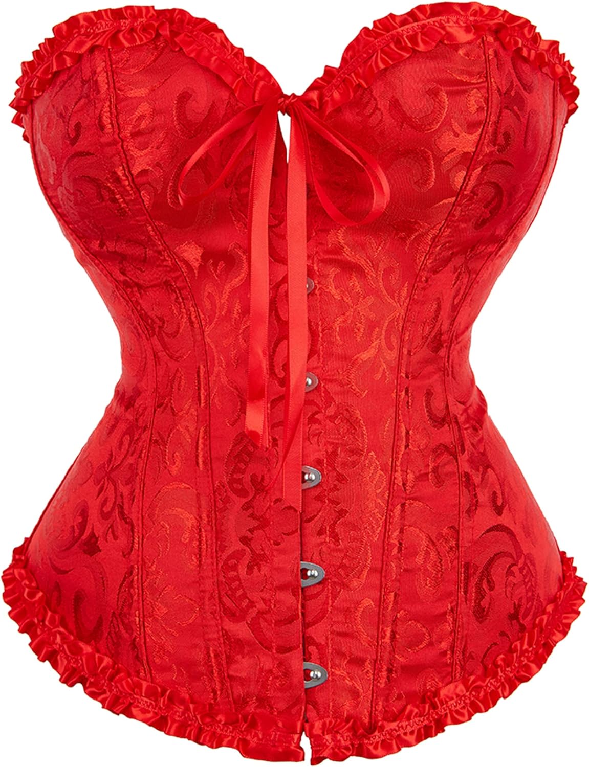 Alivila.Y Fashion Womens Lace Up Corset Top Overbust Body Shaper Bustier Corsets for Women