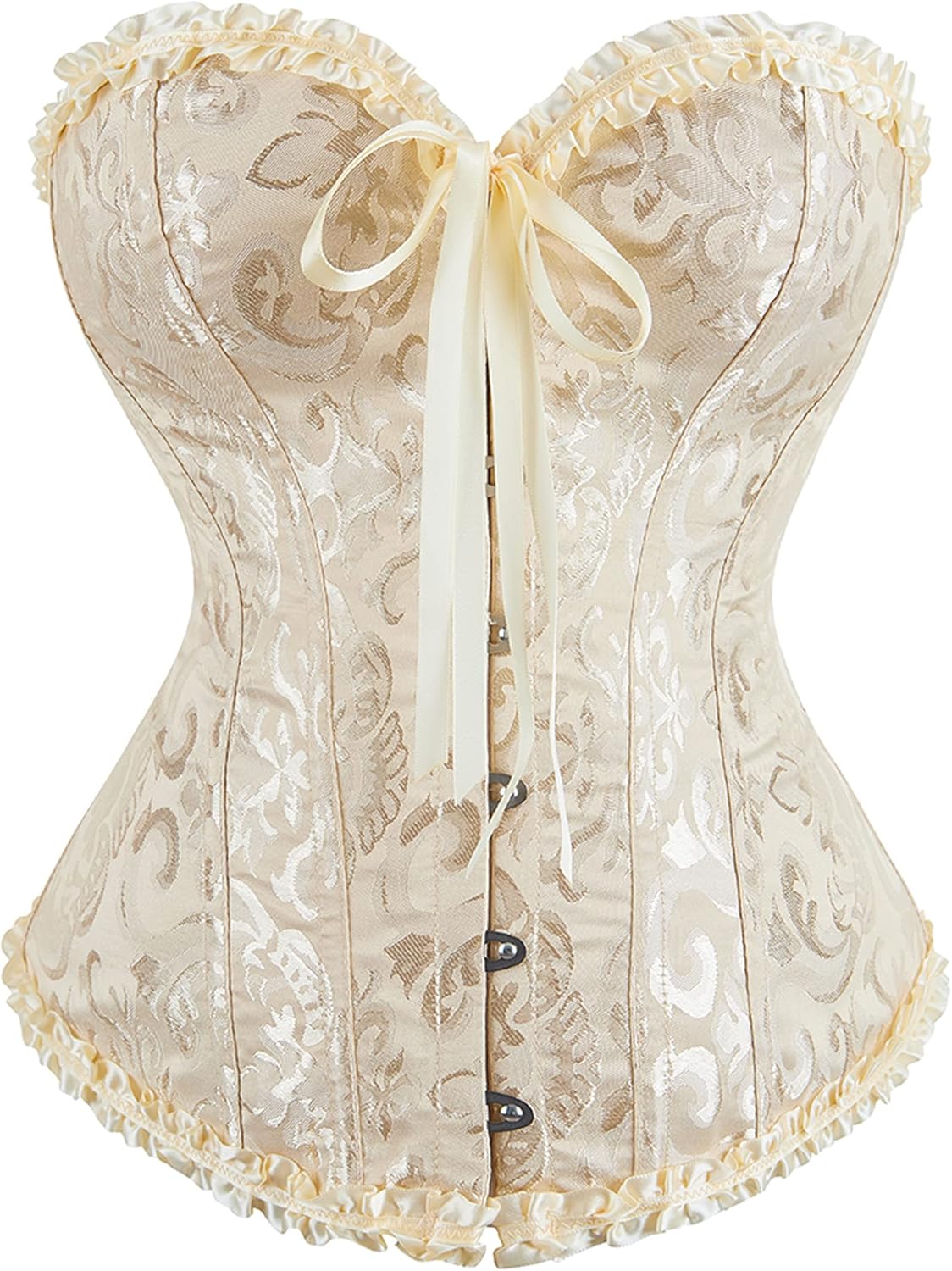 Alivila.Y Fashion Womens Lace Up Corset Top Overbust Body Shaper Bustier Corsets for Women