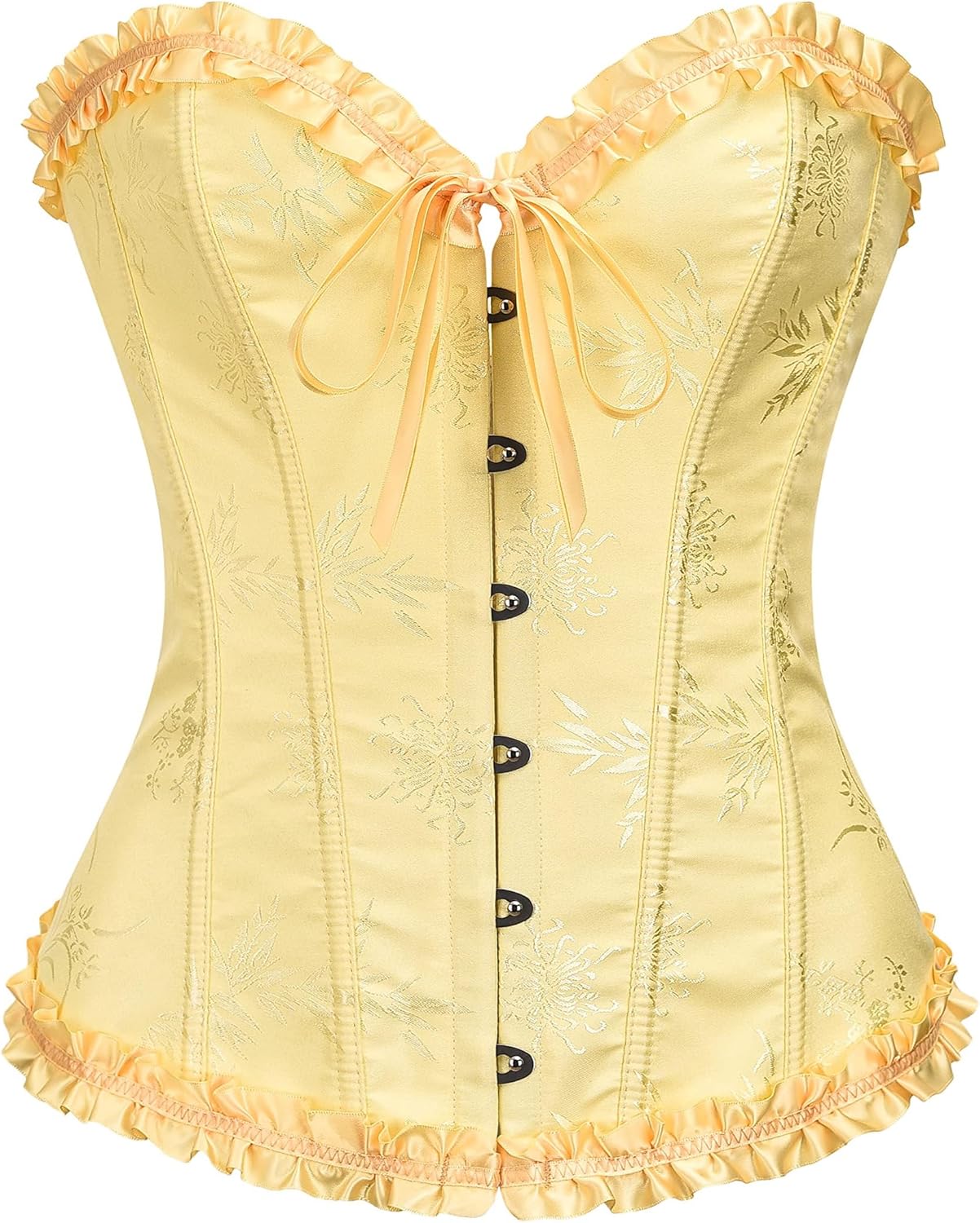SZIVYSHI Corset Tops for Women, Bustier Shapewear Lingerie, Lace Waist Push Up Bodysuit