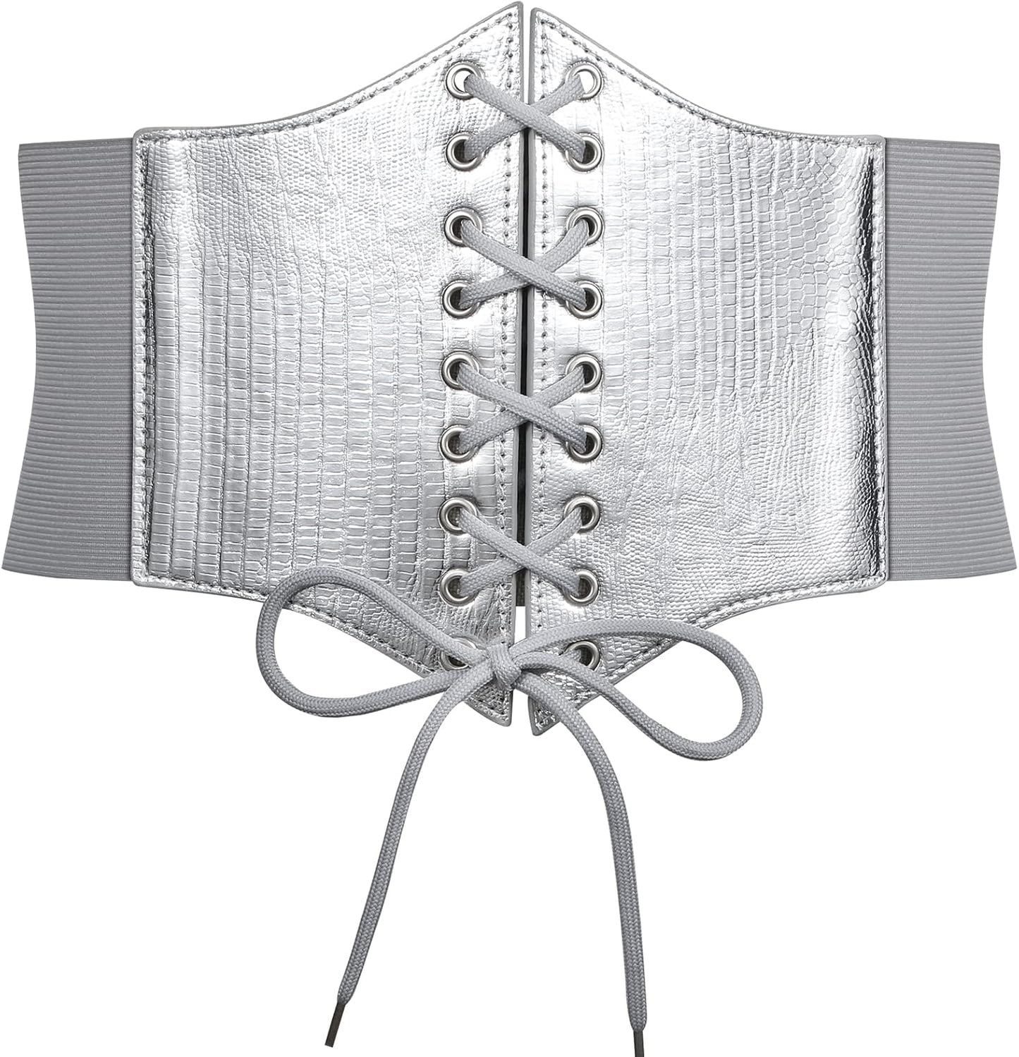 JASGOOD Women’s Elastic Costume Waist Belt Lace-up Tied Waspie Corset Belts for Women