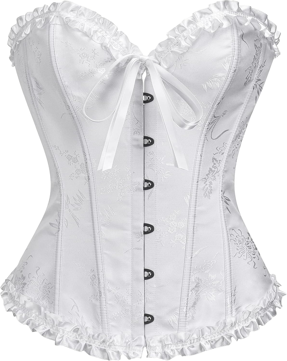 SZIVYSHI Corset Tops for Women, Bustier Shapewear Lingerie, Lace Waist Push Up Bodysuit