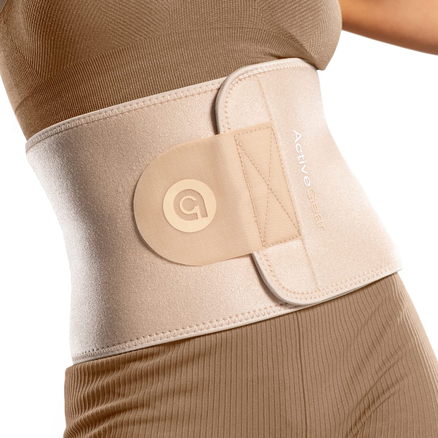 ActiveGear Premium Waist Trimmer & Trainer Belt for Men and Women - Sweat-Enhancing Slimming Wrap for Stomach, Adjustable Fit