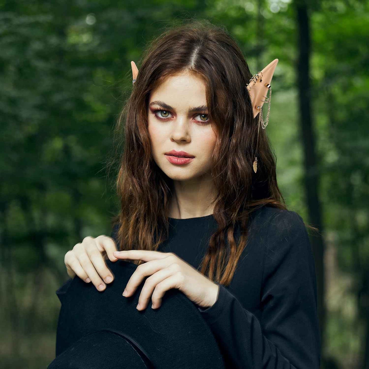 FRESHME Fairy Pixie Elf Ears - Cosplay Soft Pointed Ears Elven Masquerade Vampire Fairy Ears Makeup Costume Accessories
