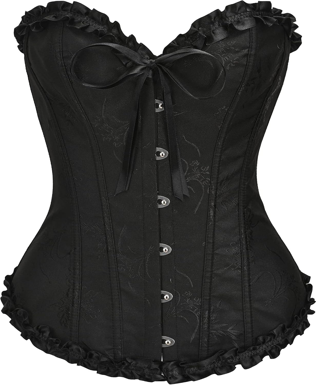 SZIVYSHI Corset Tops for Women, Bustier Shapewear Lingerie, Lace Waist Push Up Bodysuit