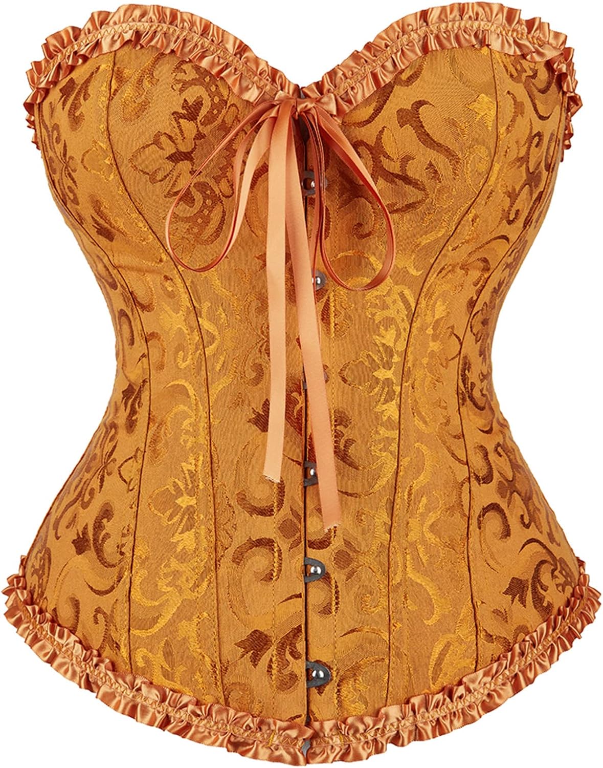 Zhitunemi Black Corset Top for Women Pirate Corsets Shapewear Steampunk Corset Overbust