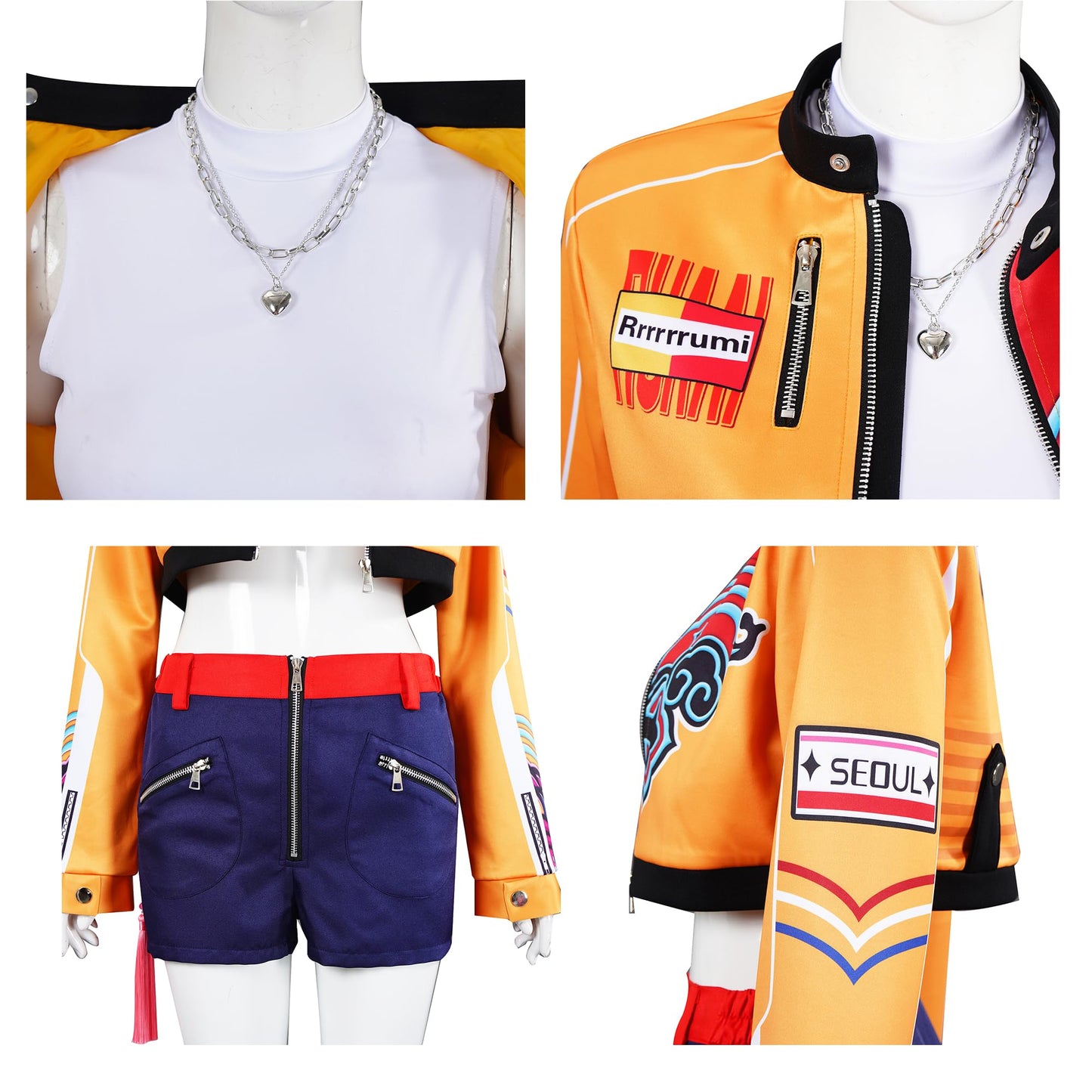 Girls Pop Singer Costume Halloween Party Cosplay Full Set Stage Performance Outfits