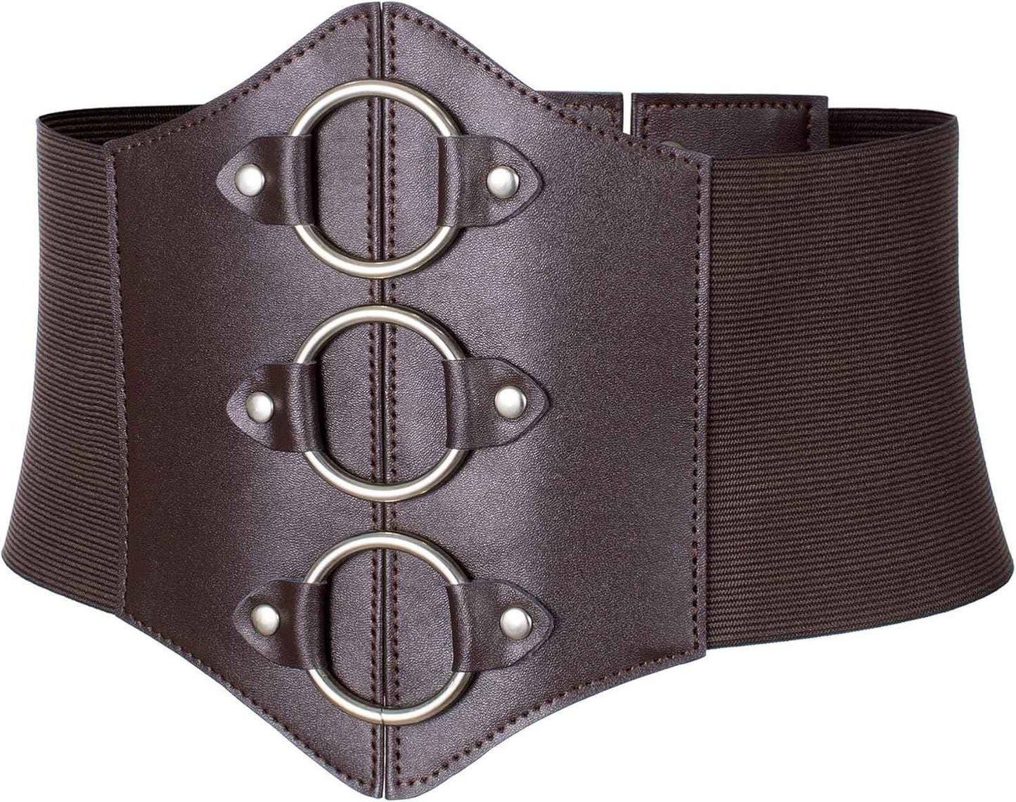 Women's Medieval Renaissance Lace-Up Tied Belt Elastic Steampunk Corset Belts Halloween Cospaly Costume Accessories