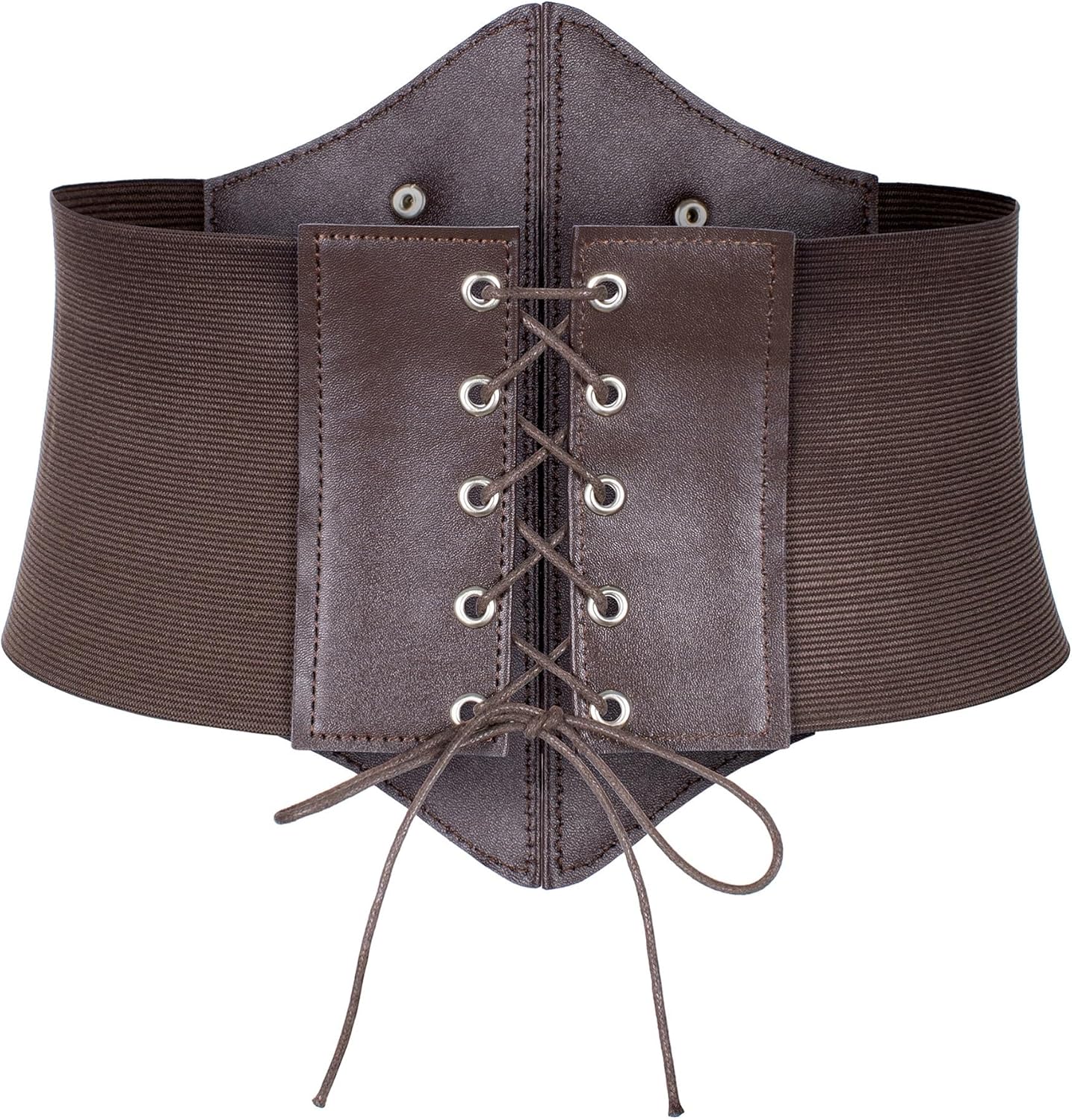 Women's Medieval Renaissance Lace-Up Tied Belt Elastic Steampunk Corset Belts Halloween Cospaly Costume Accessories