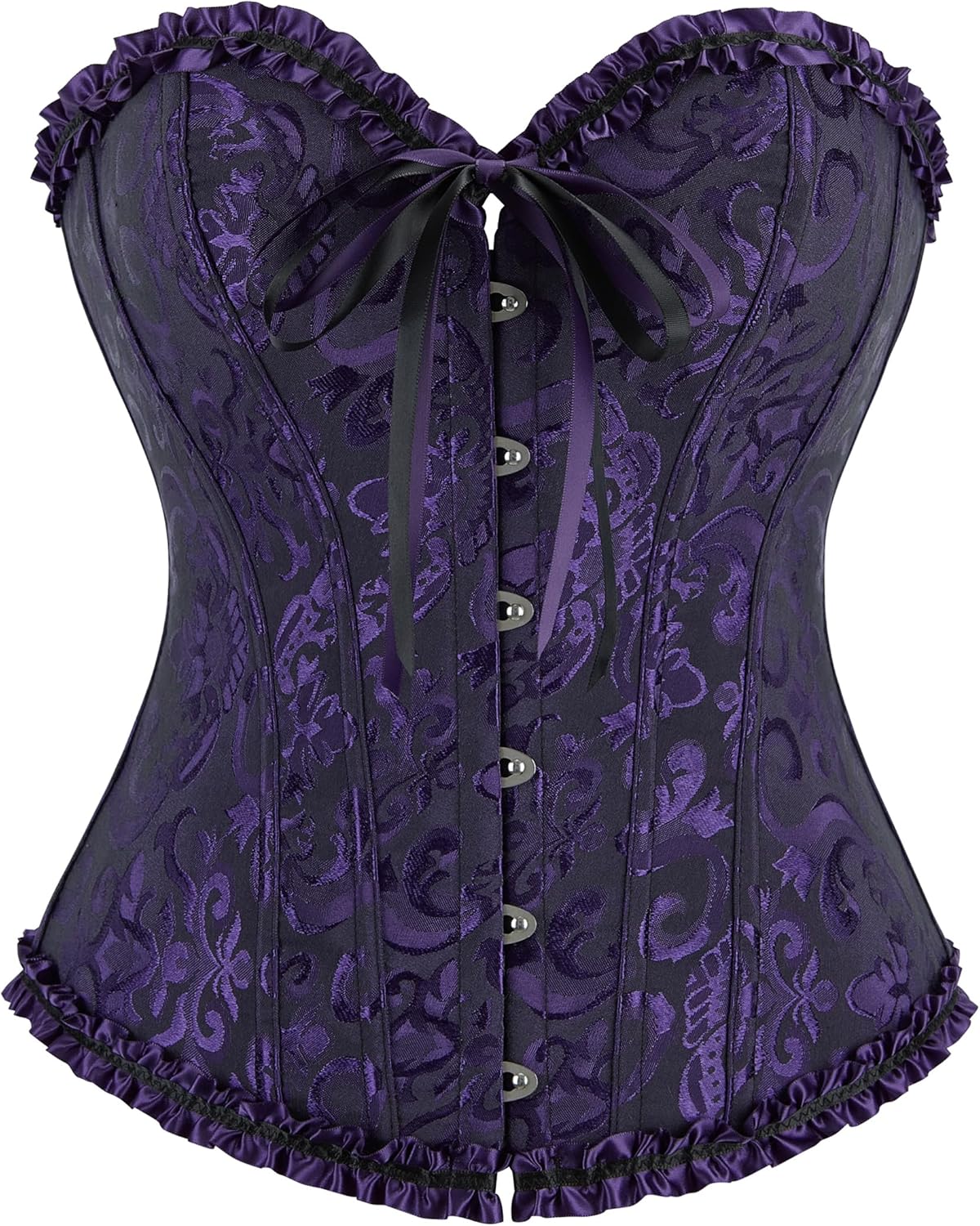 Alivila.Y Fashion Womens Lace Up Corset Top Overbust Body Shaper Bustier Corsets for Women