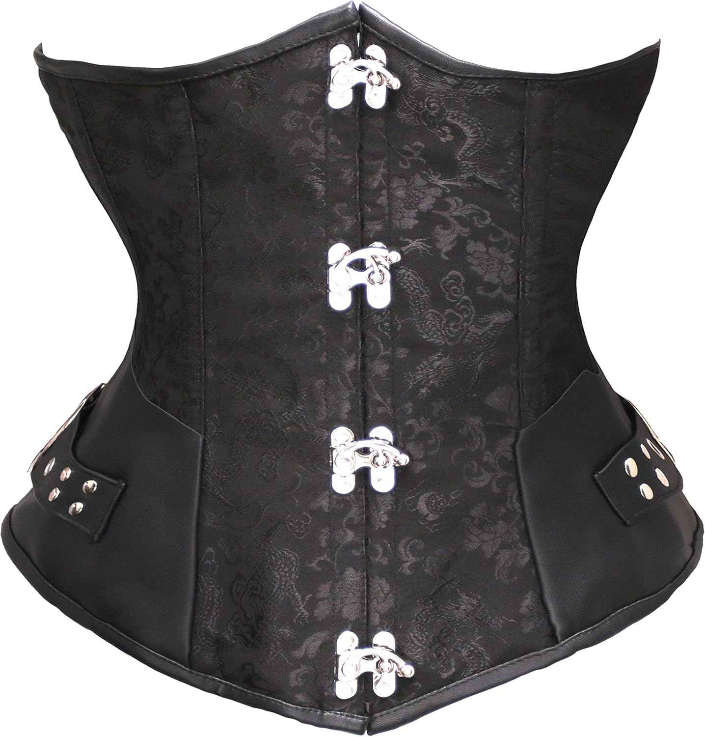 bslingerieĀ® Gothic Steampunk Heavy Duty Waist Cincher Underbust Corset