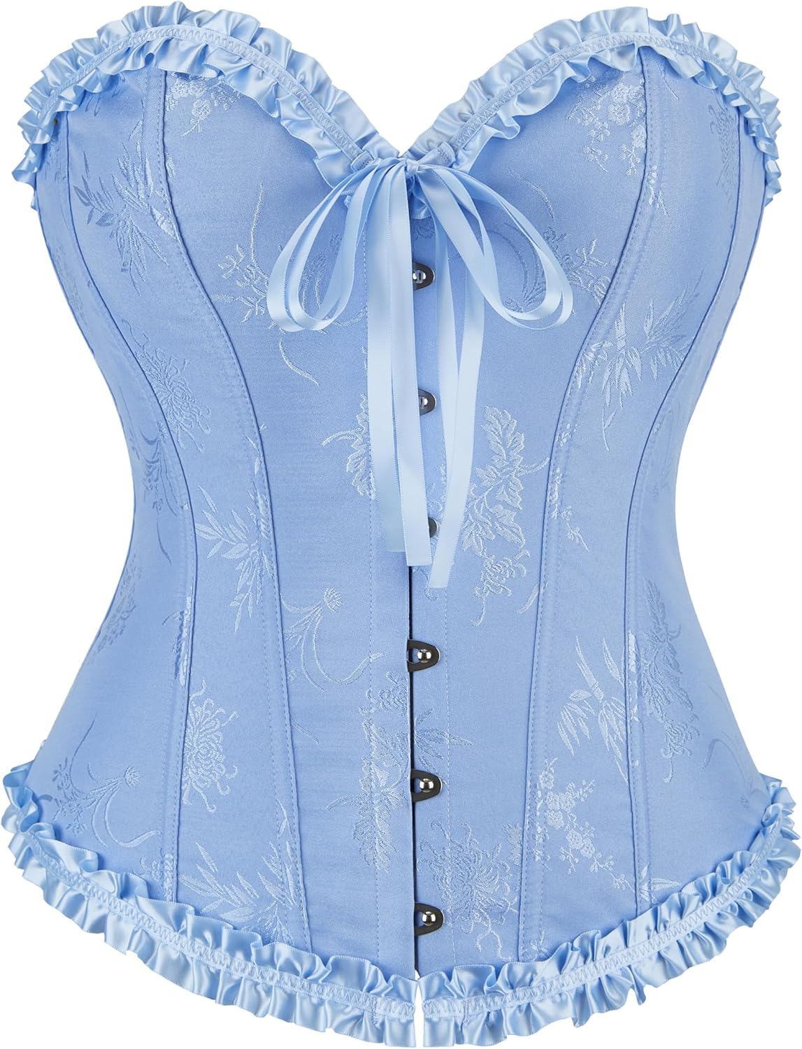 Alivila.Y Fashion Womens Lace Up Corset Top Overbust Body Shaper Bustier Corsets for Women