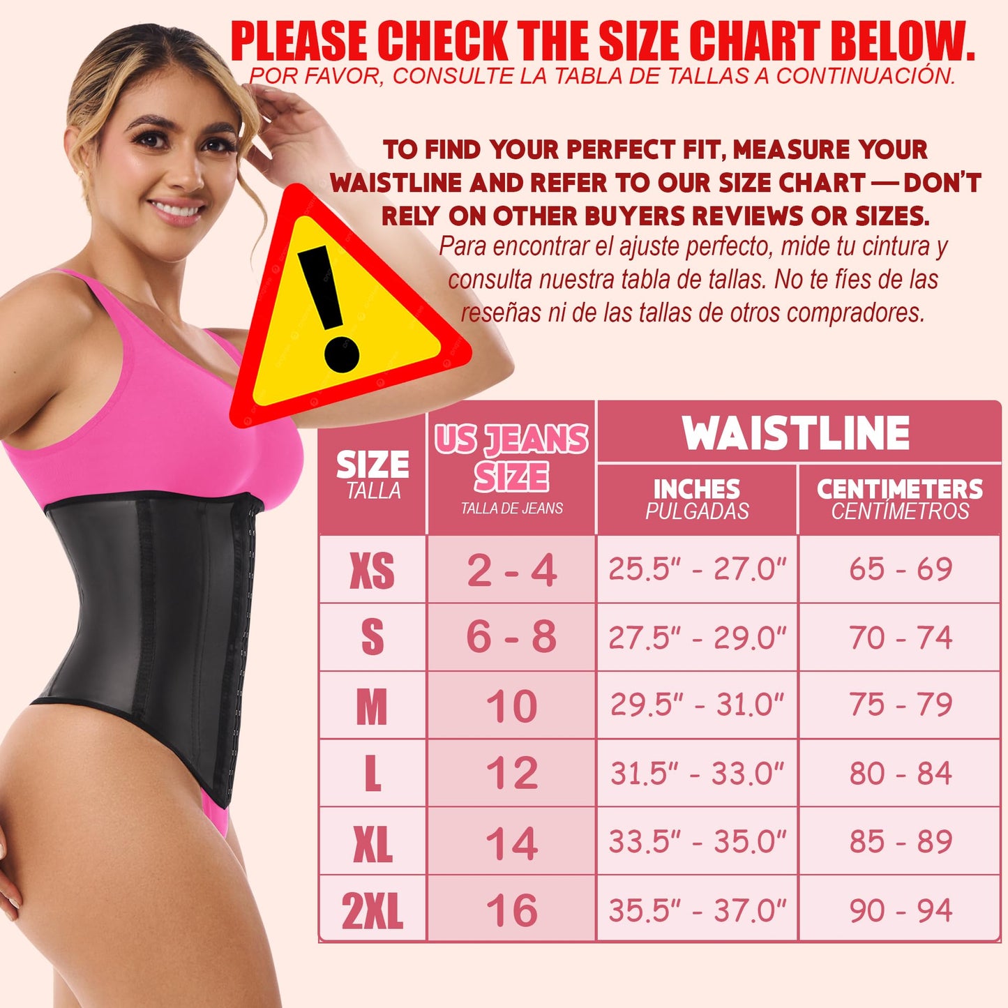 LADYSLIM ALL NEW Waist Trainer Cincher for Women Faja Colombiana Latex Body Shaper Reductora Cinturilla Modeladora Para Mujer