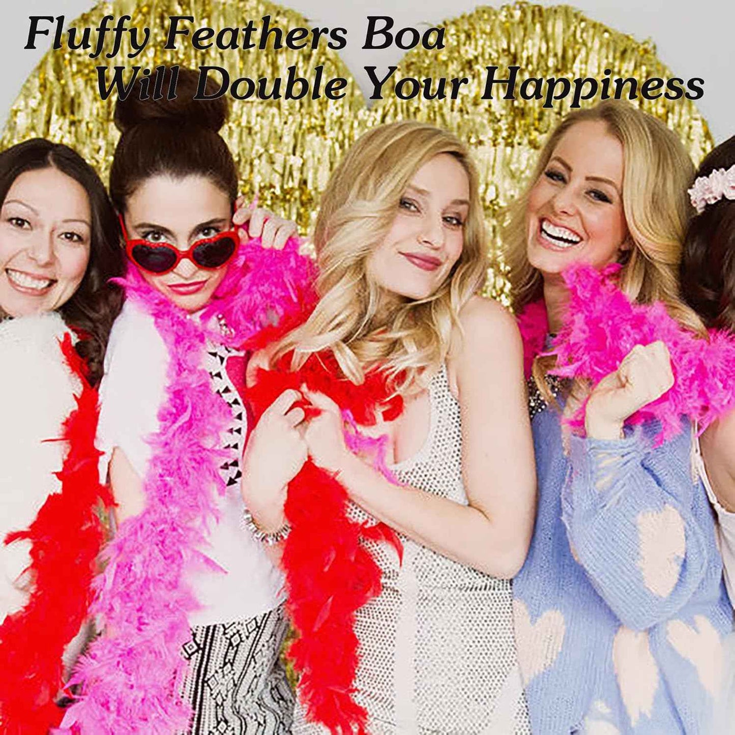 45g White Feather Boa - 2 Yards Turkey Boa Feathers for Party Bulk,Christmas,Wedding Centerpieces,Costume,Concert,Pet and Home Decoration(45g-White)