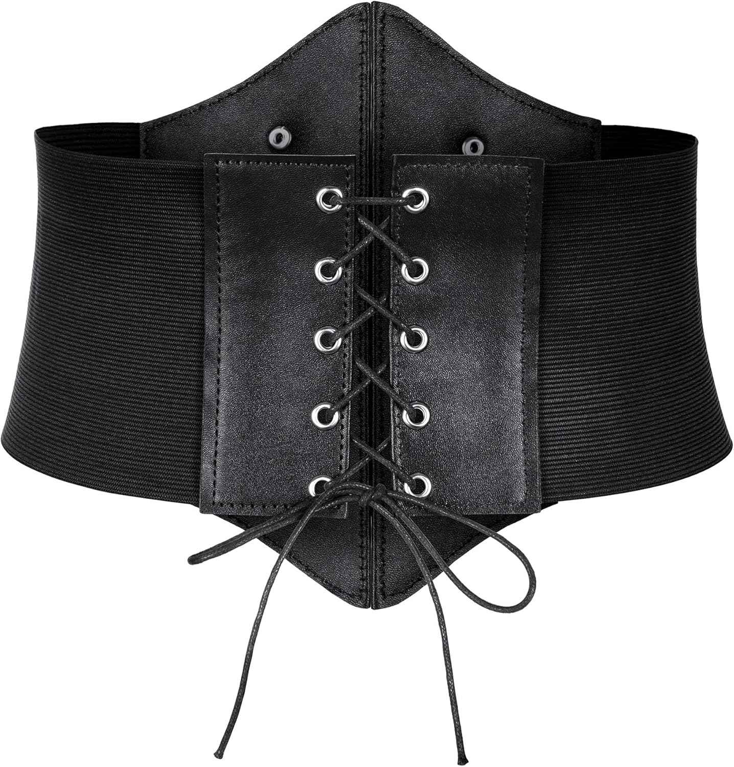 Women's Medieval Renaissance Lace-Up Tied Belt Elastic Steampunk Corset Belts Halloween Cospaly Costume Accessories