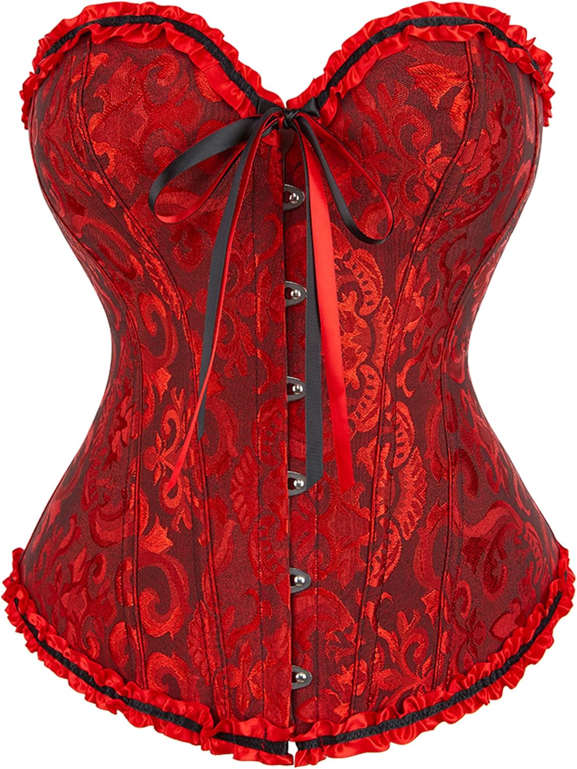 Alivila.Y Fashion Womens Lace Up Corset Top Overbust Body Shaper Bustier Corsets for Women