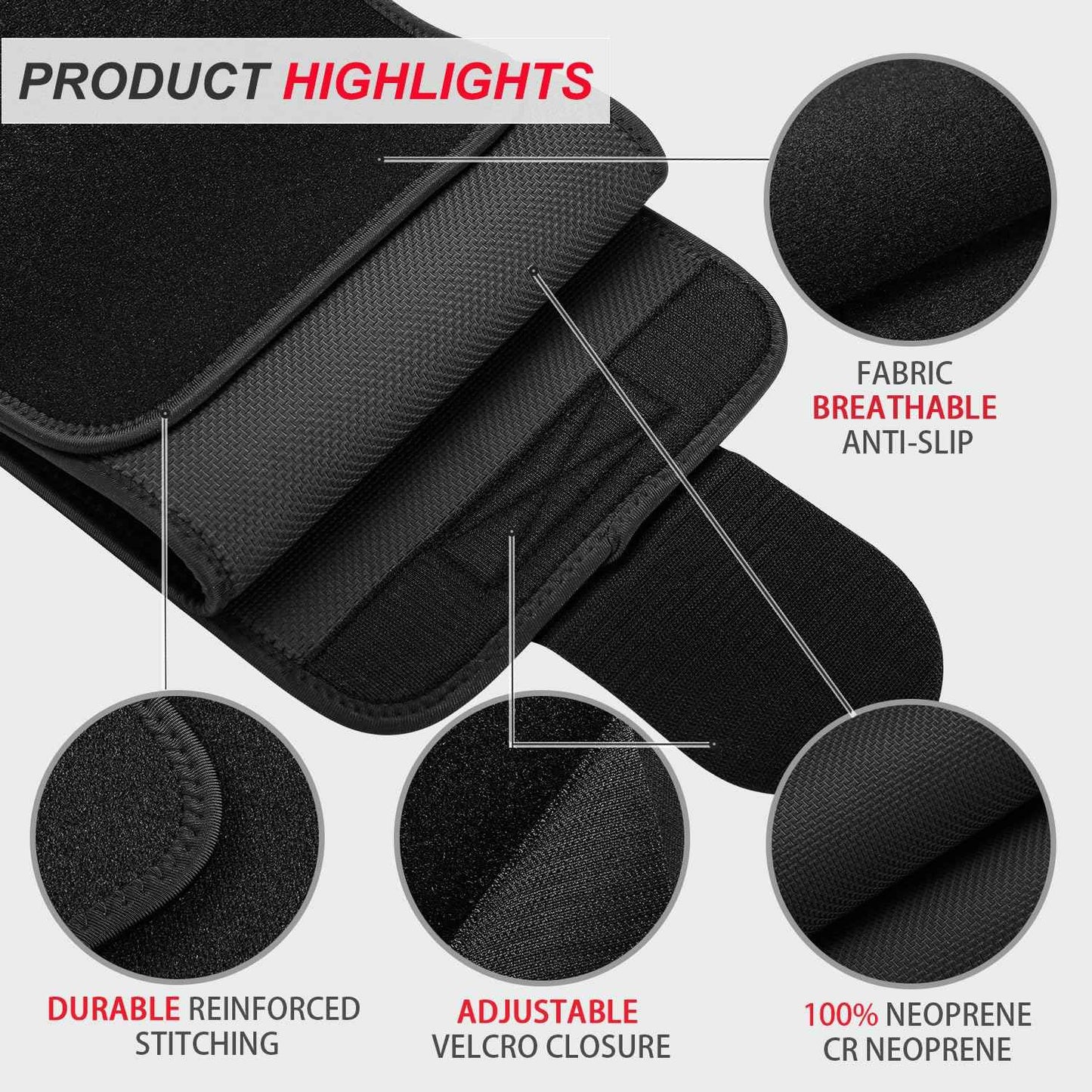 Waist Trimmer Belt, Premium Waist Trainer for Women & Men