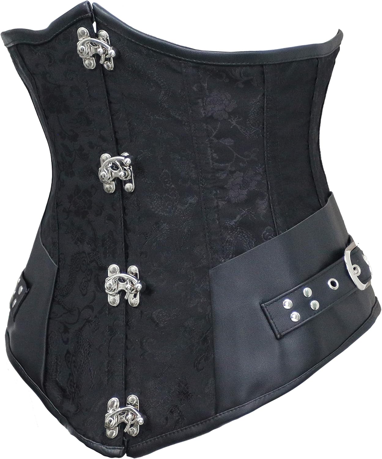 bslingerieĀ® Gothic Steampunk Heavy Duty Waist Cincher Underbust Corset