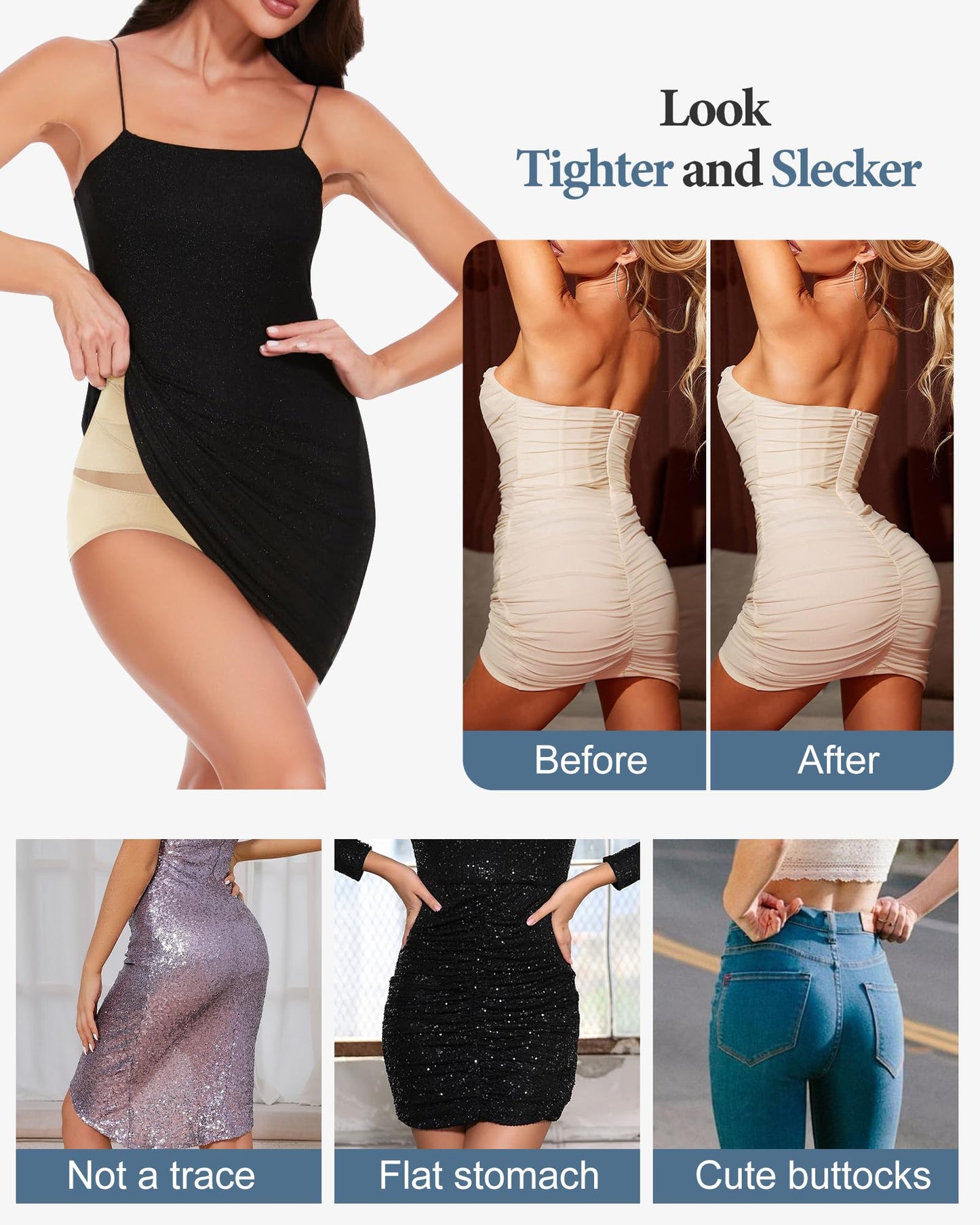 Women's High Waisted Underwear Postpartum Stretch Full Coverage Breathable Briefs 4 Packs Panties